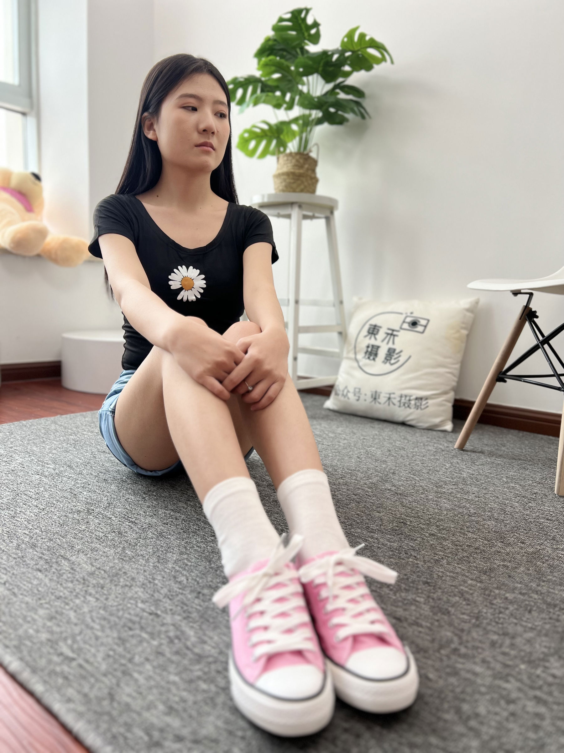 三禾摄影 No.026 牛仔短裤 棉袜 帆布鞋/(176P)