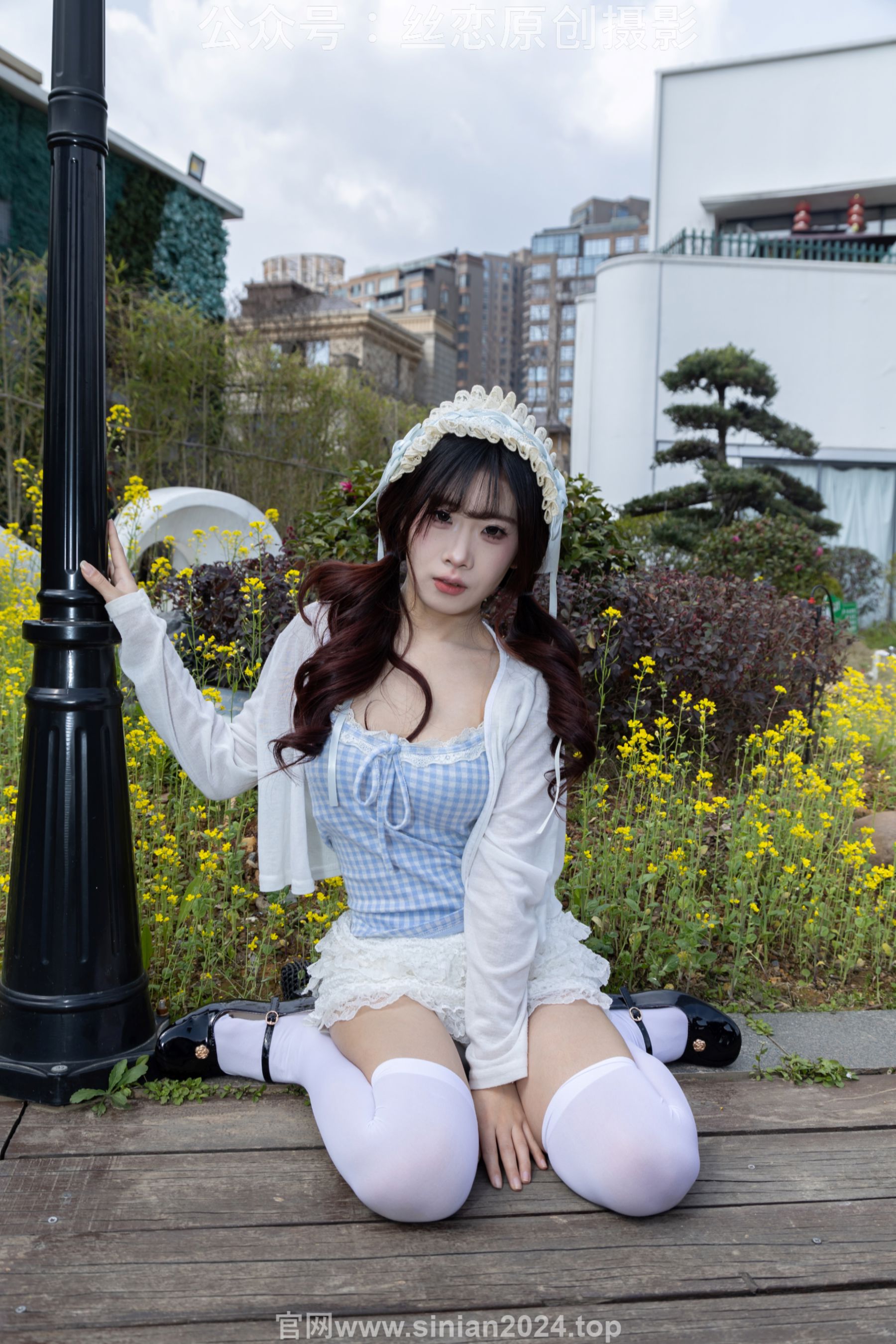 丝恋摄影 No.007 小梦 - 白色JK 超短裙 白色丝袜 黑色皮鞋/(285P)