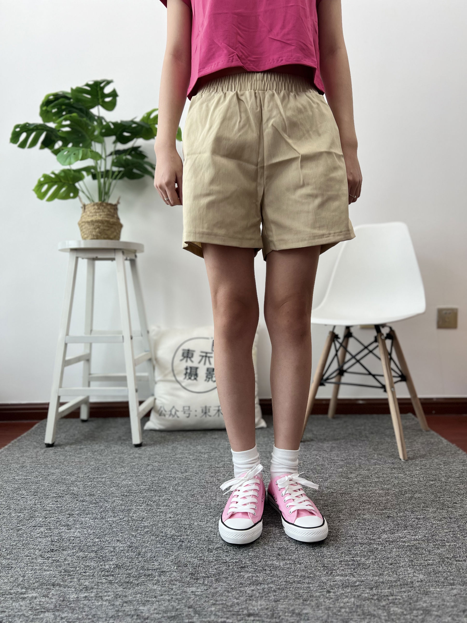 三禾摄影 No.025 休闲短裤 棉袜 帆布鞋/(182P)