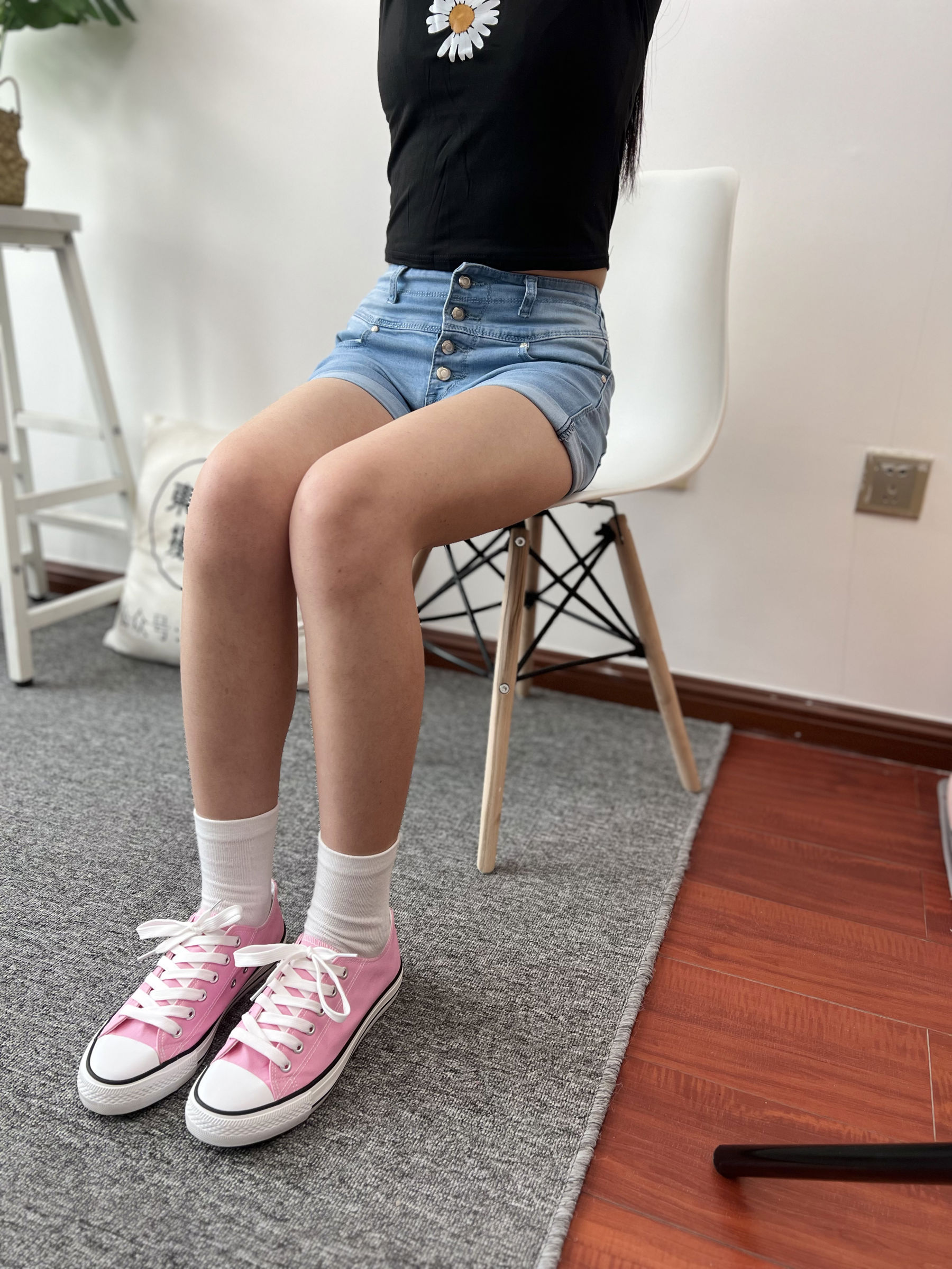 三禾摄影 No.026 牛仔短裤 棉袜 帆布鞋/(176P)