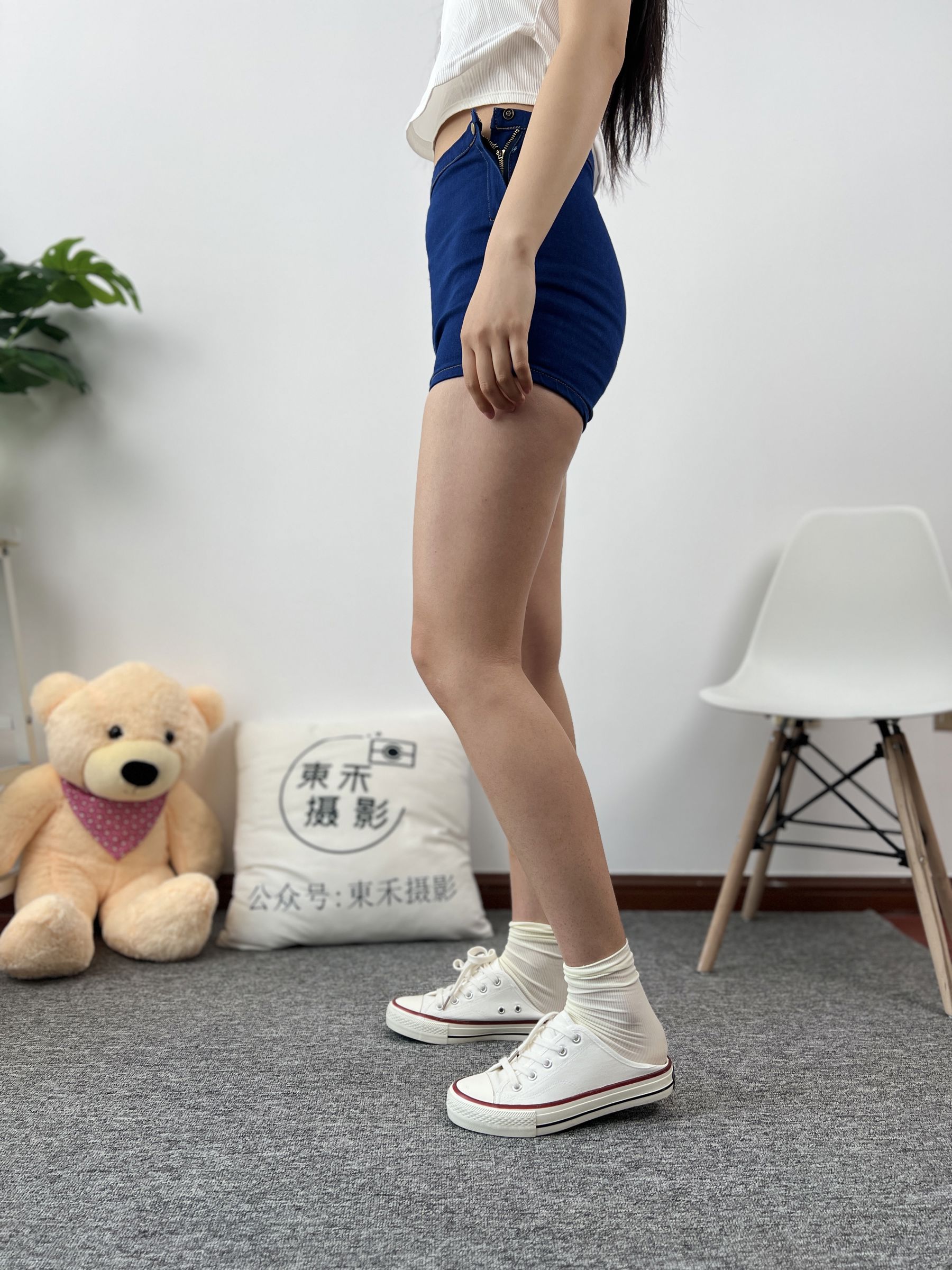 三禾摄影 No.027 牛仔短裤 棉袜 帆布鞋/(213P)