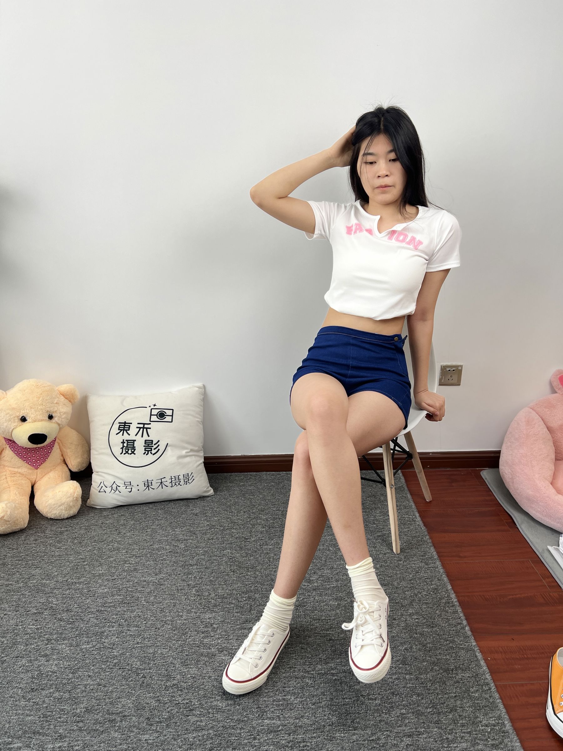 三禾摄影 No.027 牛仔短裤 棉袜 帆布鞋/(213P)