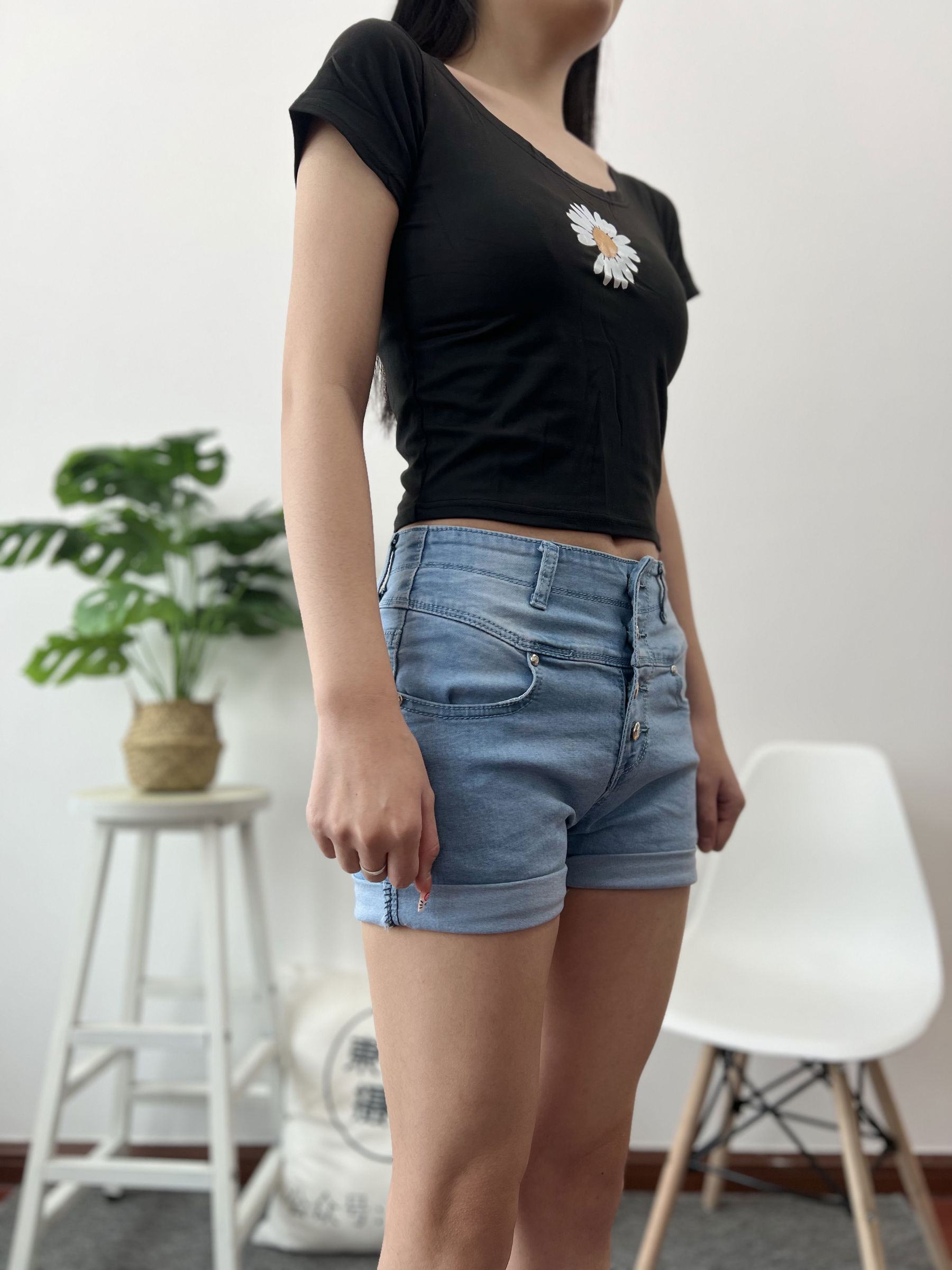 三禾摄影 No.026 牛仔短裤 棉袜 帆布鞋/(176P)