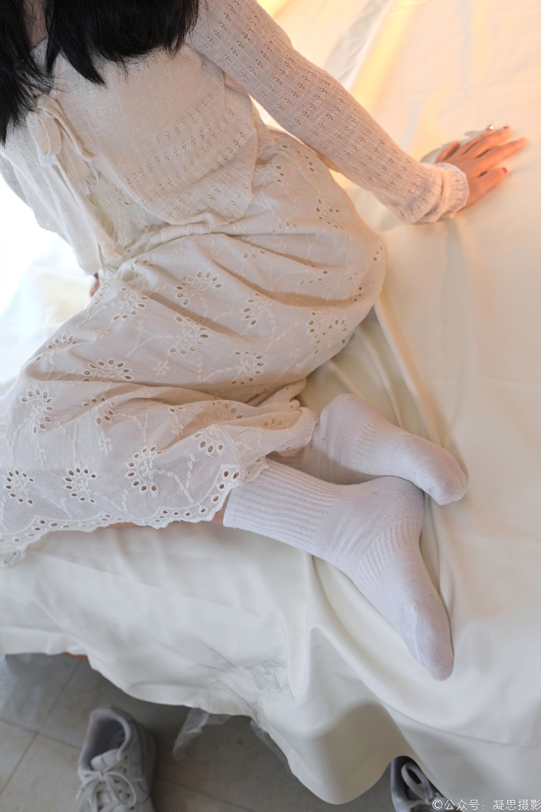 凝思摄影 No.005 琦琦 - 连衣裙、短白袜、平底鞋/(134P)