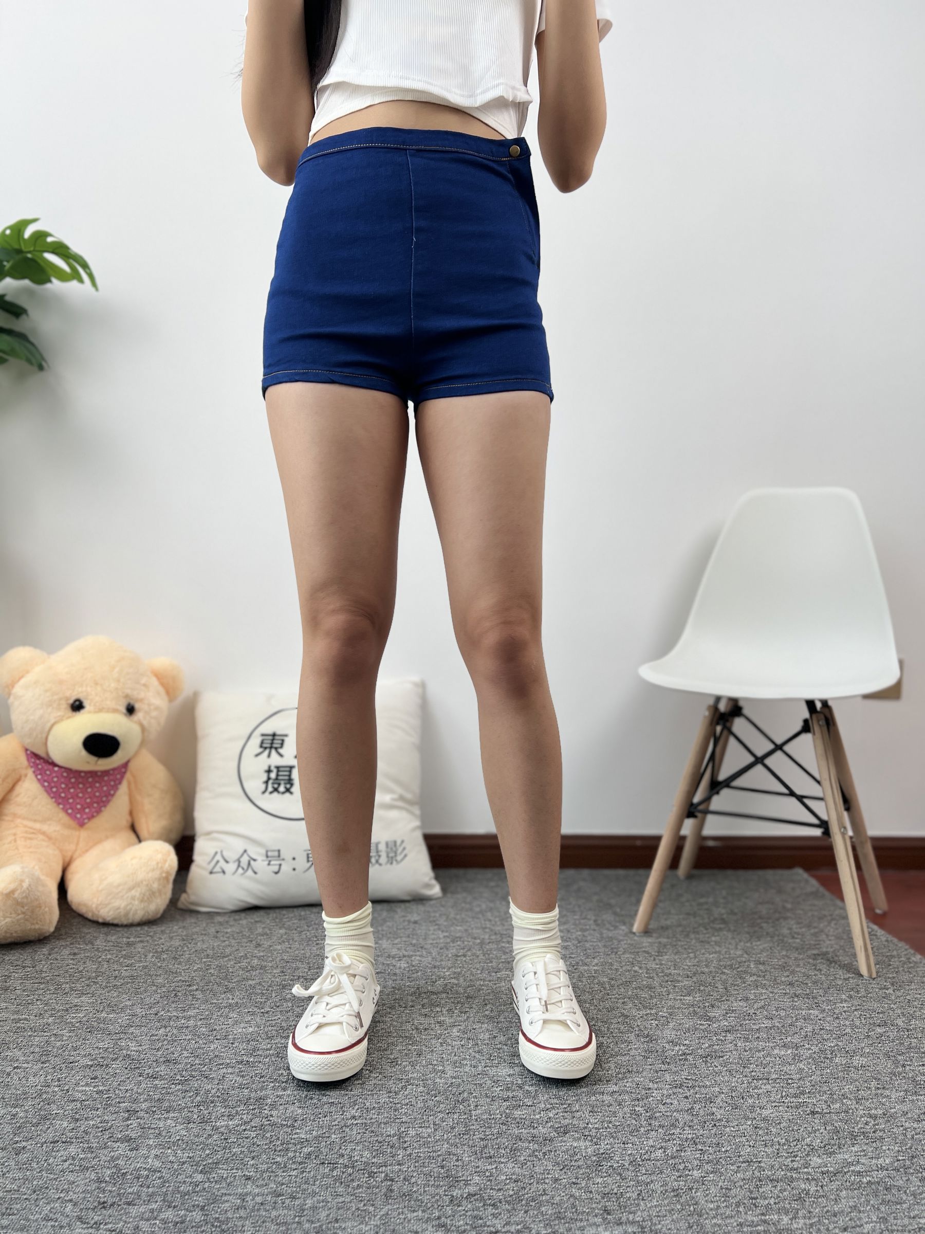 三禾摄影 No.027 牛仔短裤 棉袜 帆布鞋/(213P)