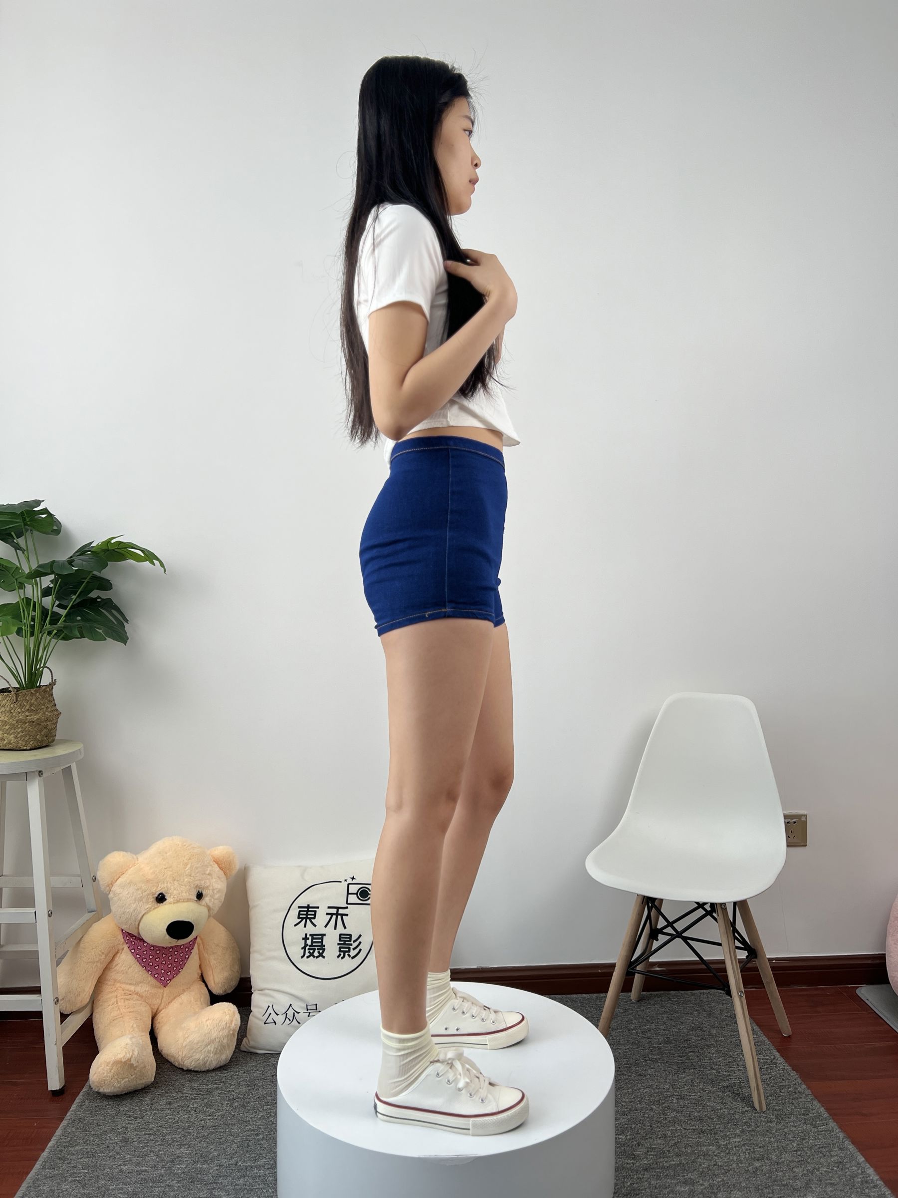 三禾摄影 No.027 牛仔短裤 棉袜 帆布鞋/(213P)