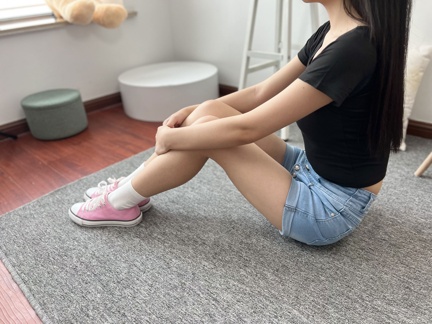 三禾摄影 No.026 牛仔短裤 棉袜 帆布鞋/(176P)