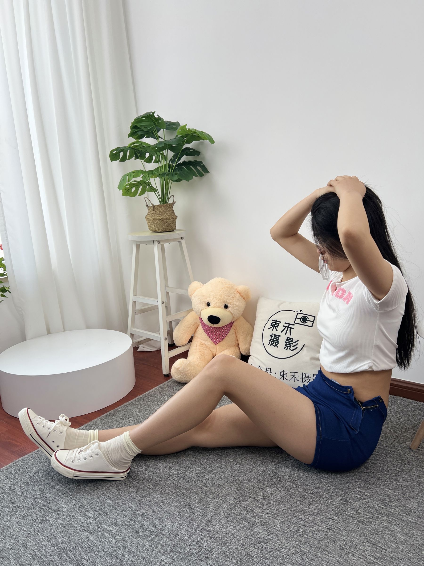 三禾摄影 No.027 牛仔短裤 棉袜 帆布鞋/(213P)