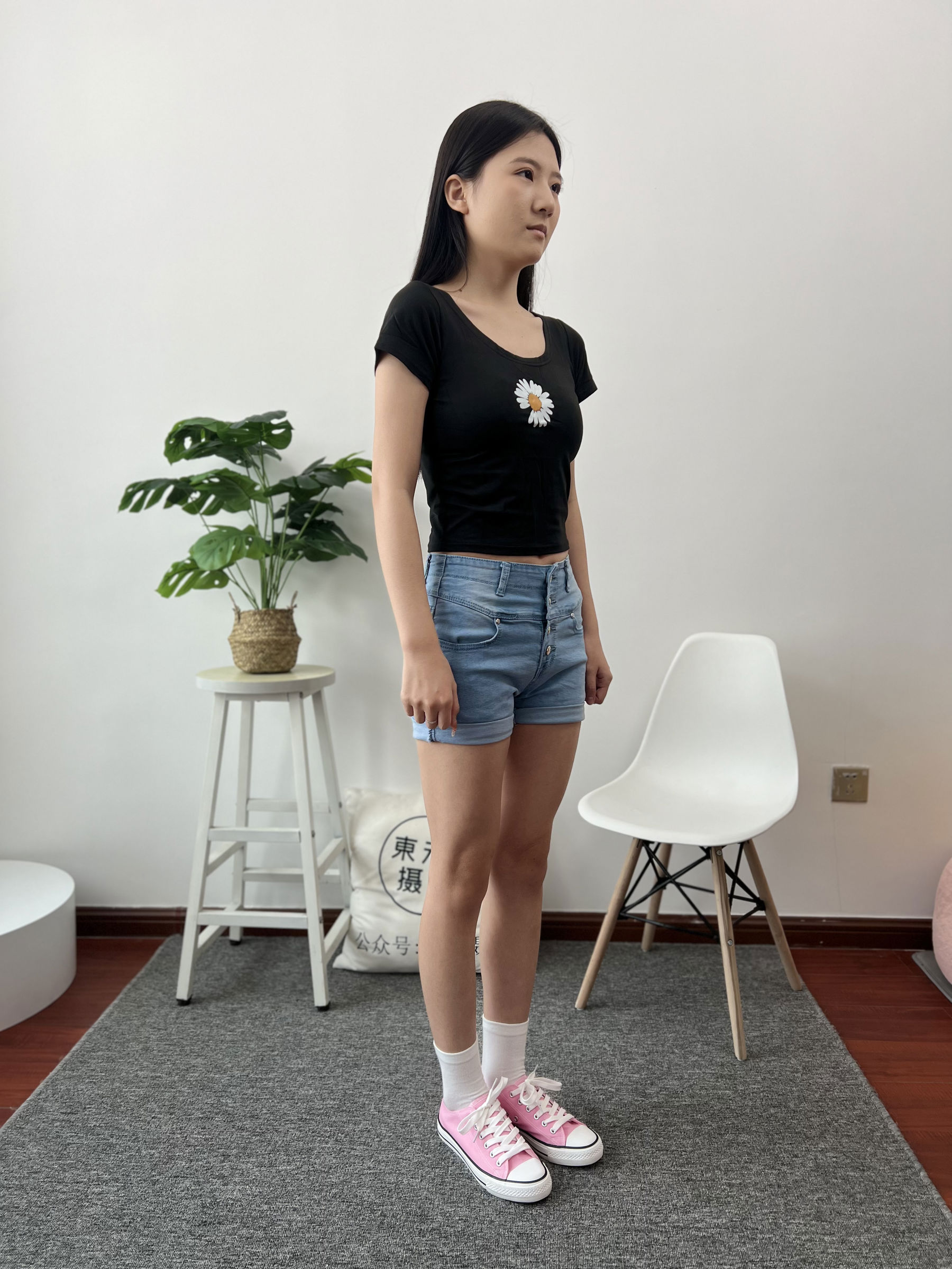 三禾摄影 No.026 牛仔短裤 棉袜 帆布鞋/(176P)