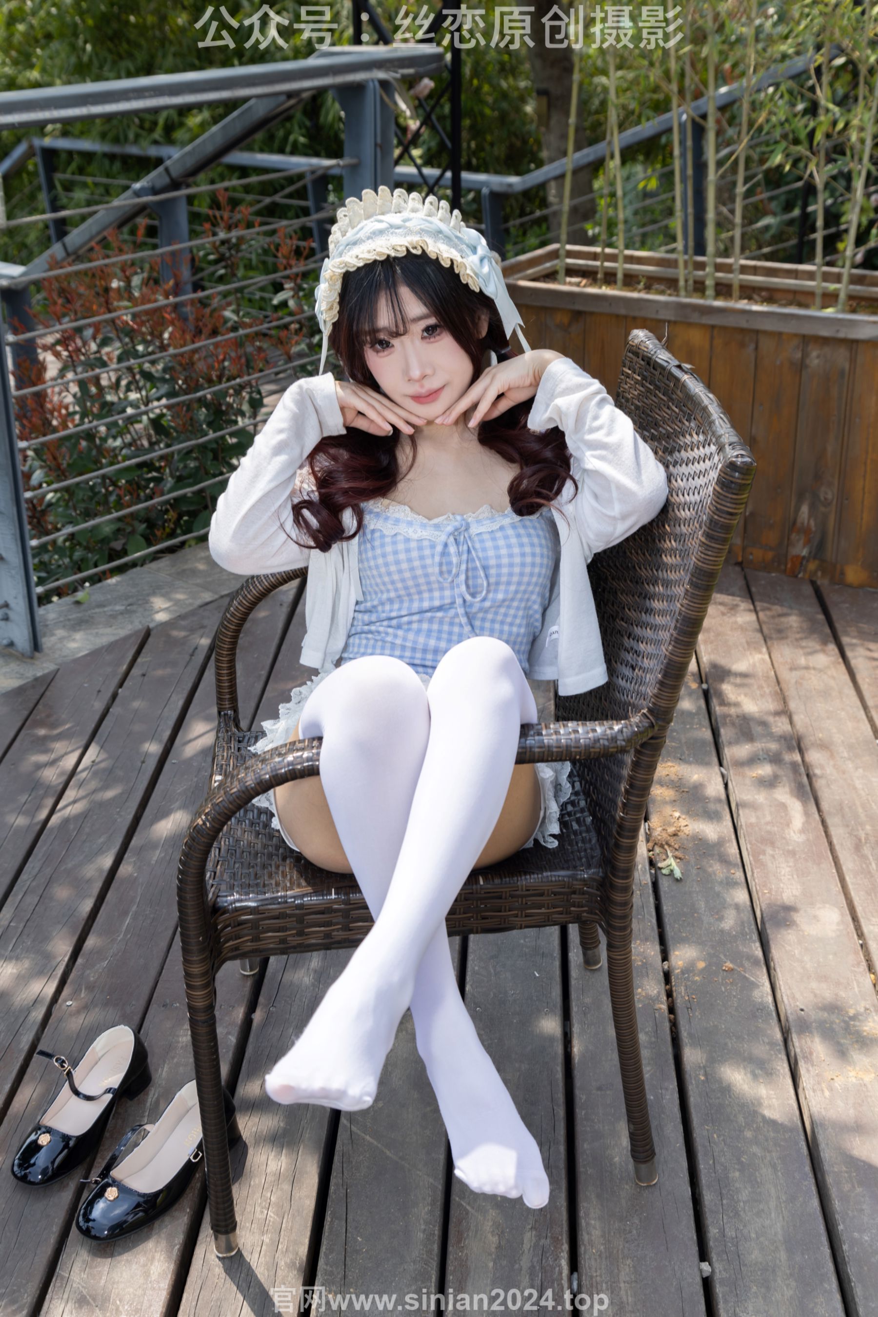 丝恋摄影 No.007 小梦 - 白色JK 超短裙 白色丝袜 黑色皮鞋/(285P)