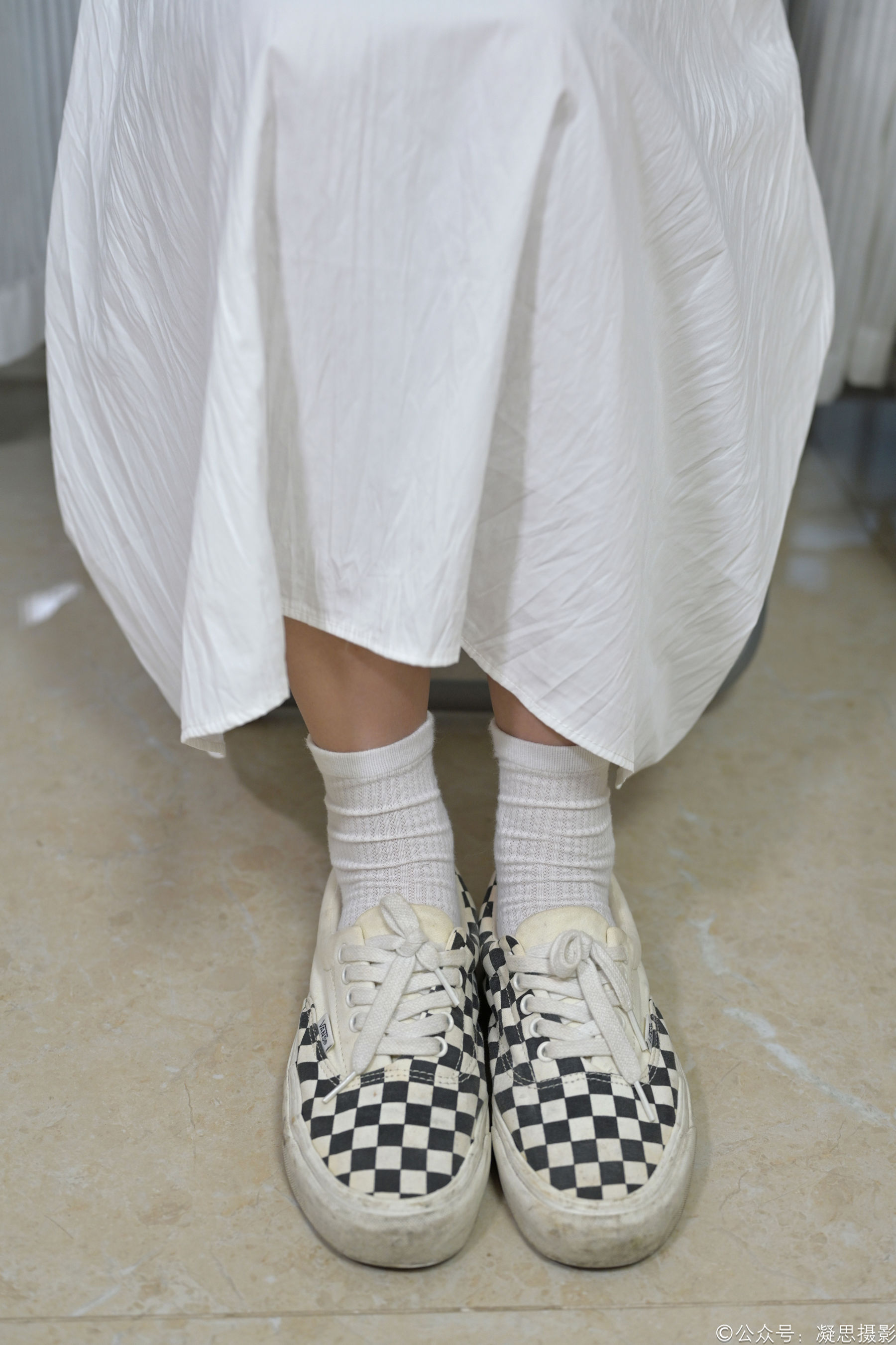 凝思摄影 No.007 小睿 - 长裙、短白袜、平底鞋/(133P)