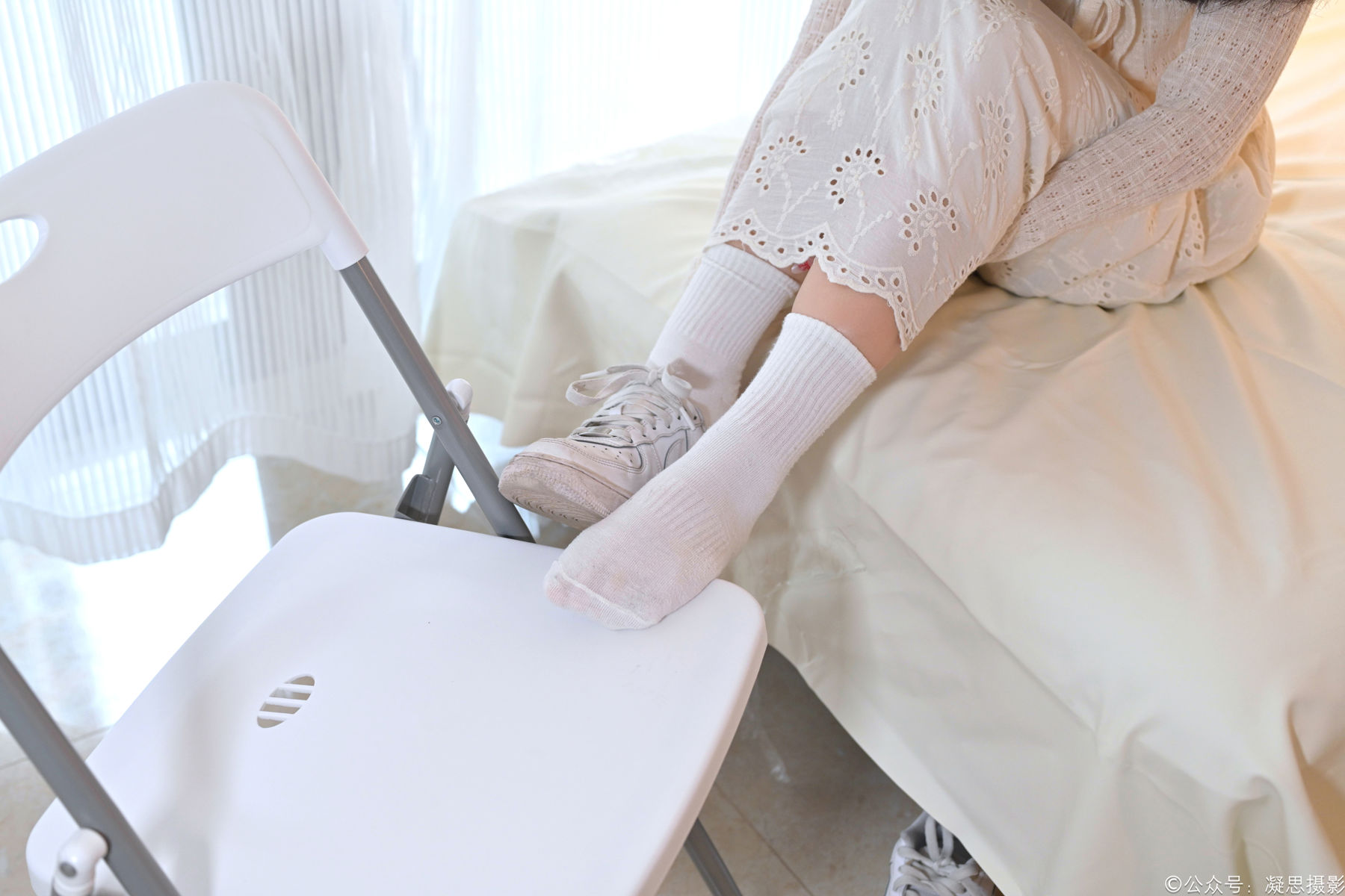 凝思摄影 No.005 琦琦 - 连衣裙、短白袜、平底鞋/(134P)