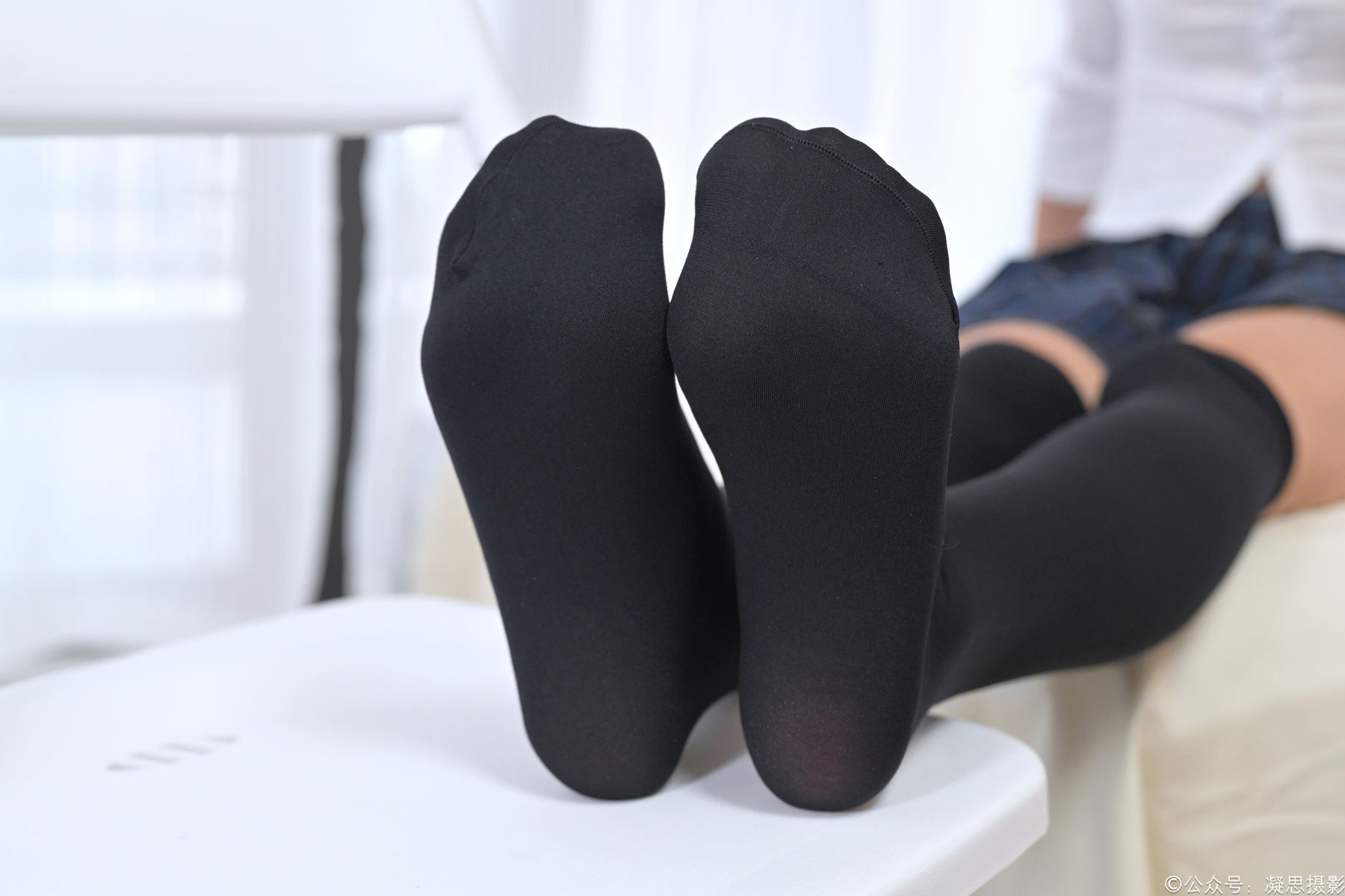 凝思摄影 No.011 小睿 - JK制服、过膝袜、玛丽珍鞋/(135P)