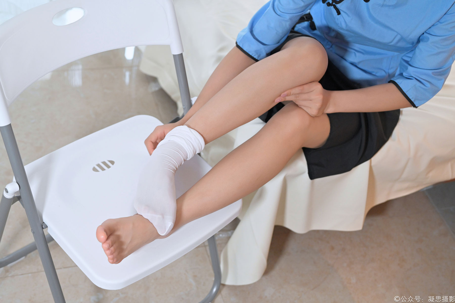 凝思摄影 No.014 木木 - 民国校服、过膝袜、小皮鞋/(159P)