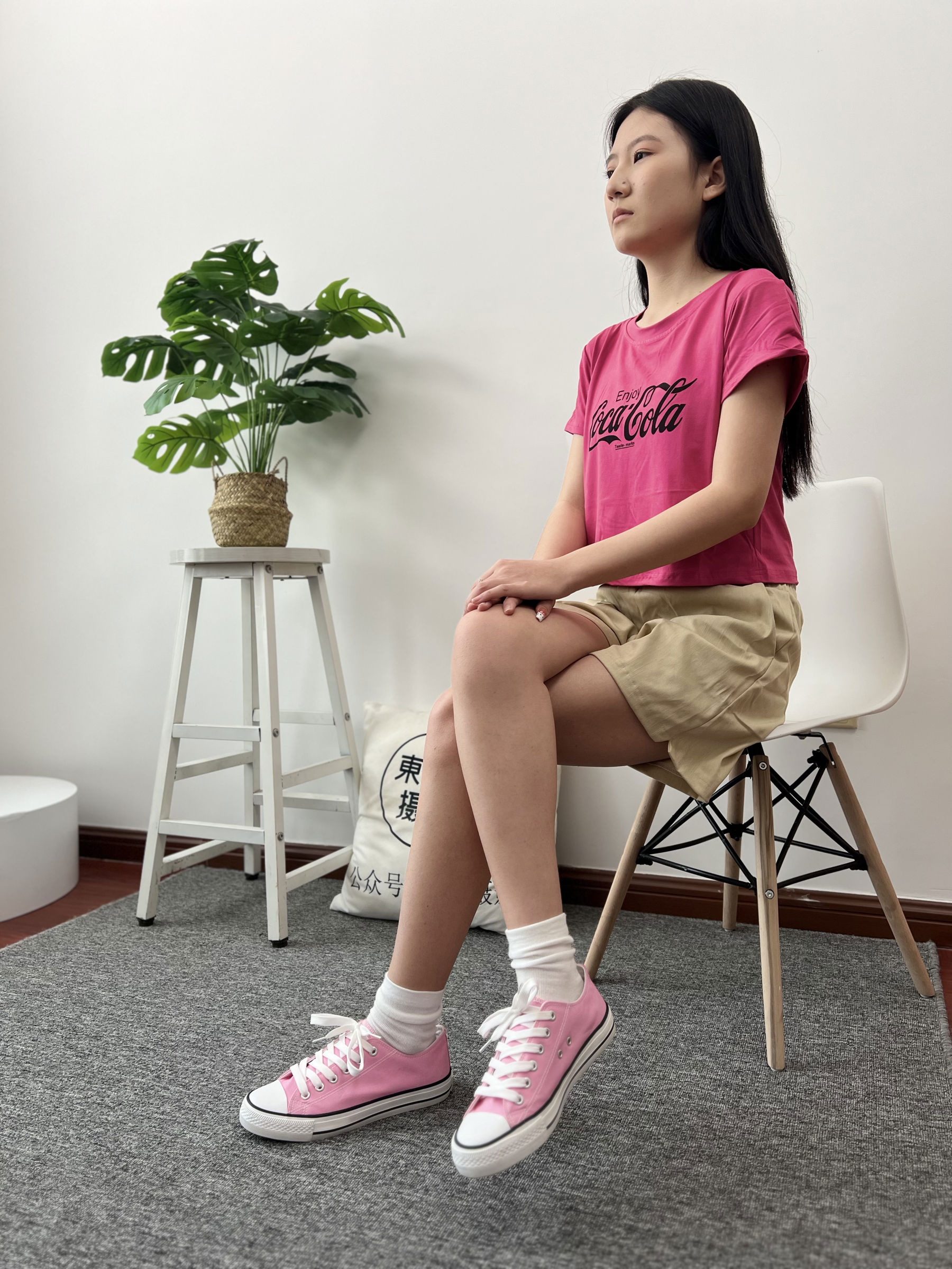 三禾摄影 No.025 休闲短裤 棉袜 帆布鞋/(182P)