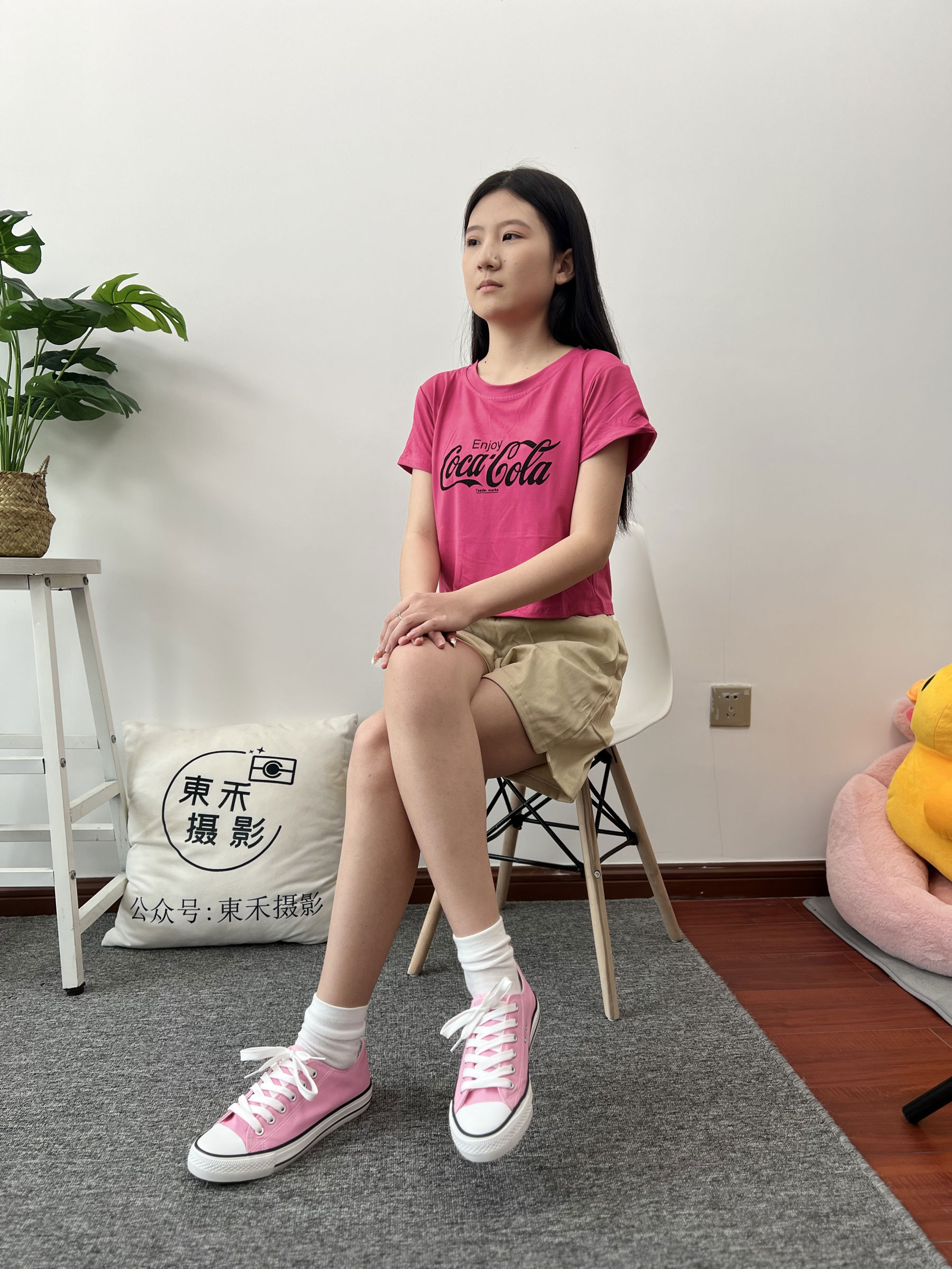 三禾摄影 No.025 休闲短裤 棉袜 帆布鞋/(182P)