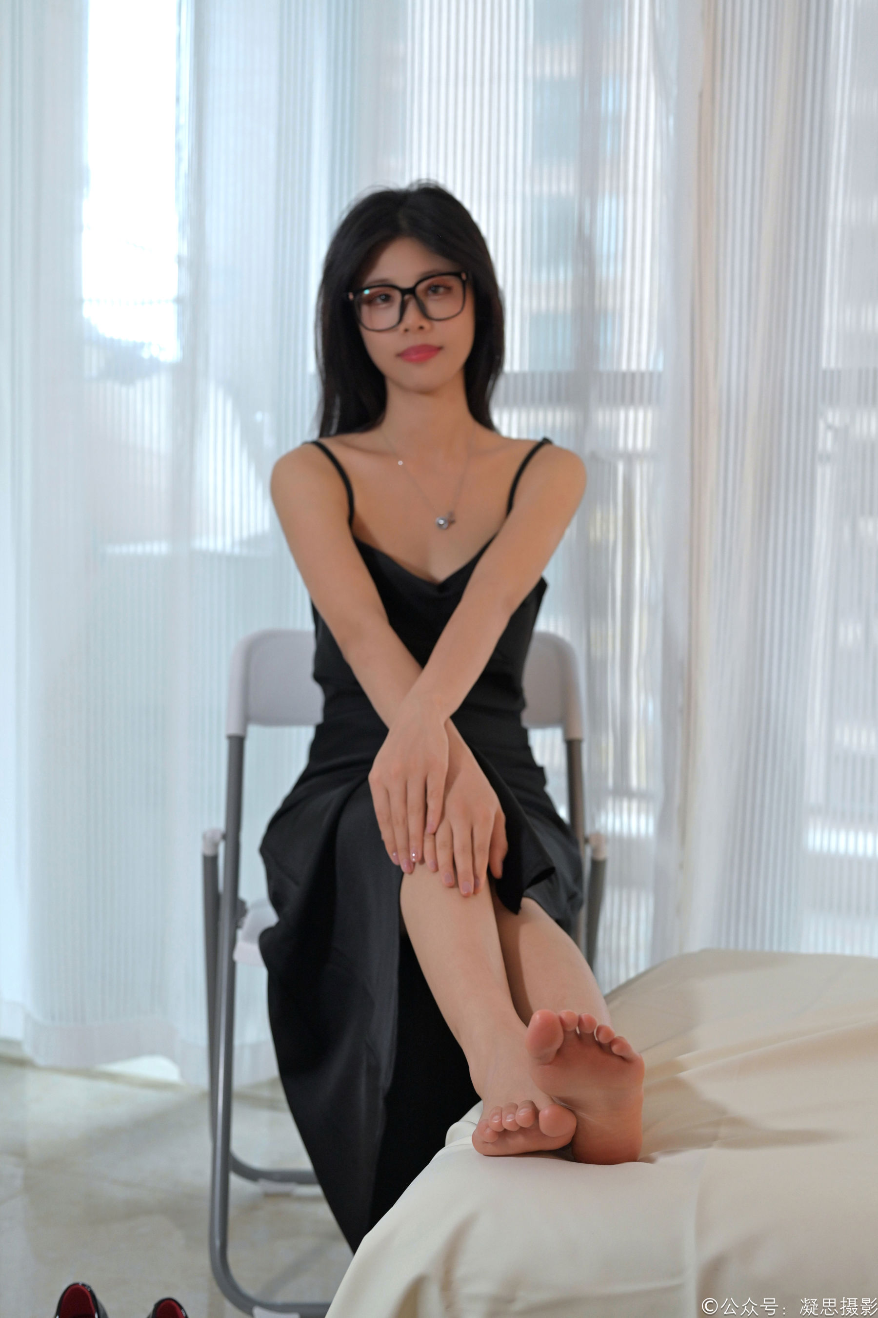 凝思摄影 No.010 木木 - 包臀裙、黑丝、高跟鞋/(136P)