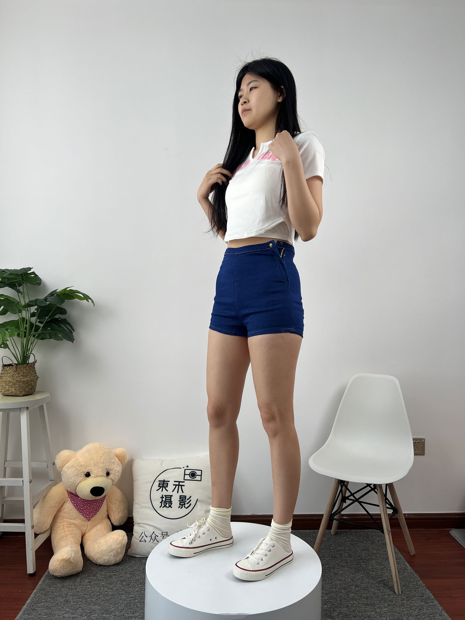 三禾摄影 No.027 牛仔短裤 棉袜 帆布鞋/(213P)