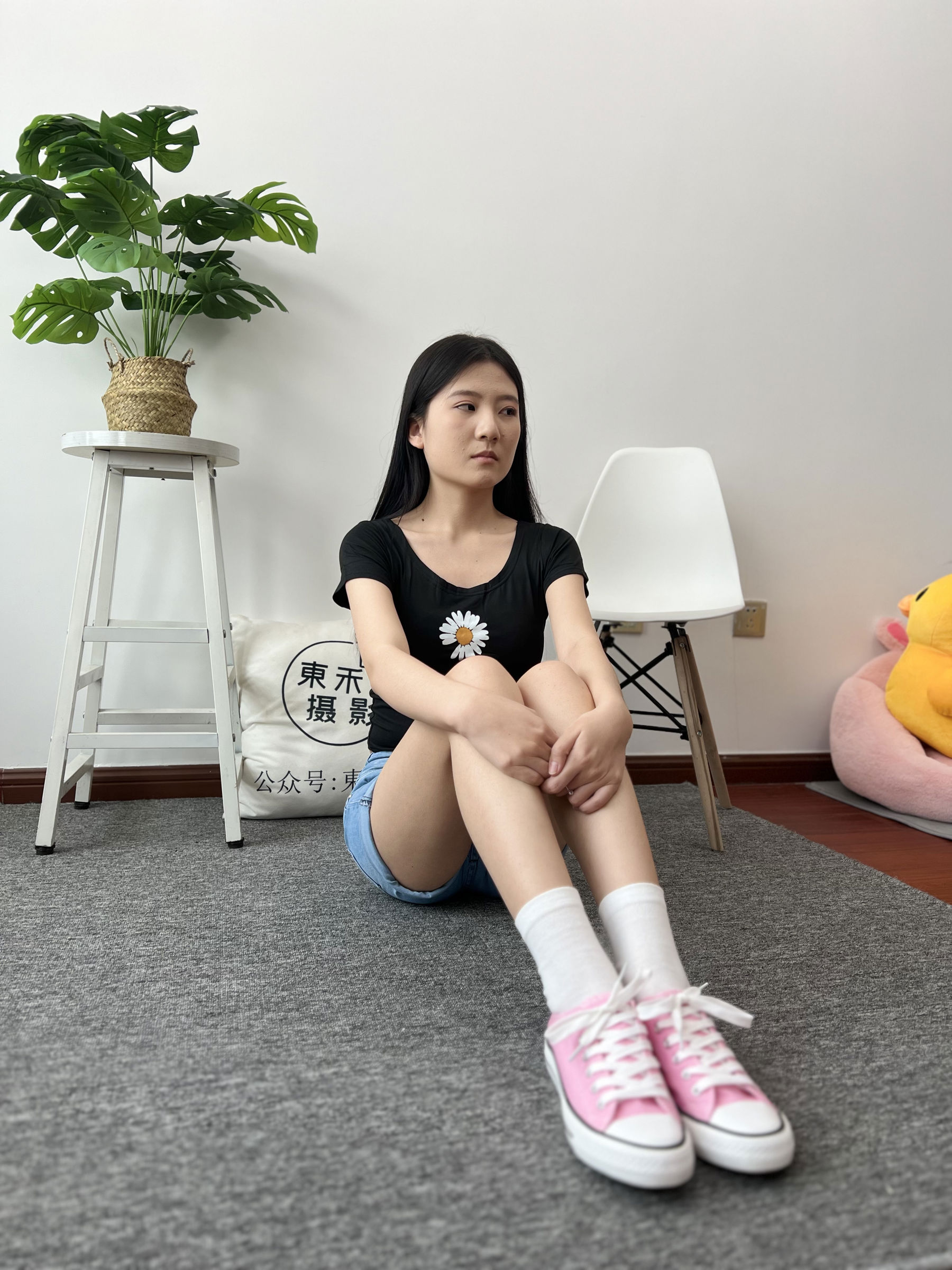 三禾摄影 No.026 牛仔短裤 棉袜 帆布鞋/(176P)