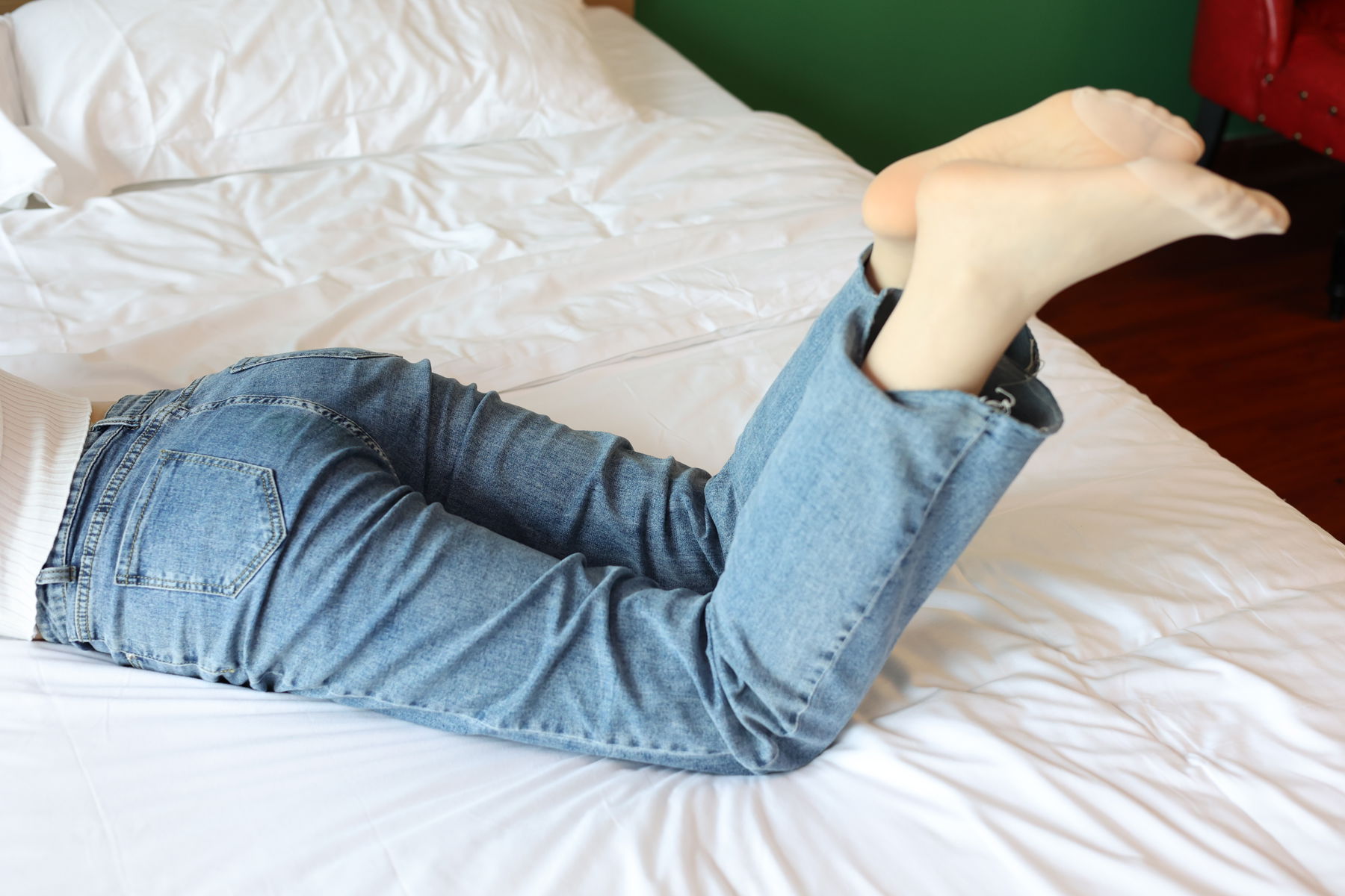 三禾摄影 No.018 牛仔裤 百褶裙 肉丝/(207P)