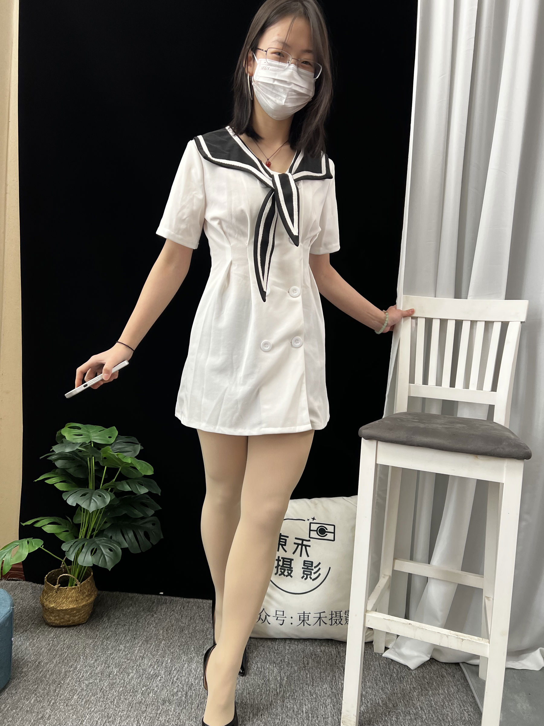 三禾摄影 No.013 海军白裙 高跟/(264P)