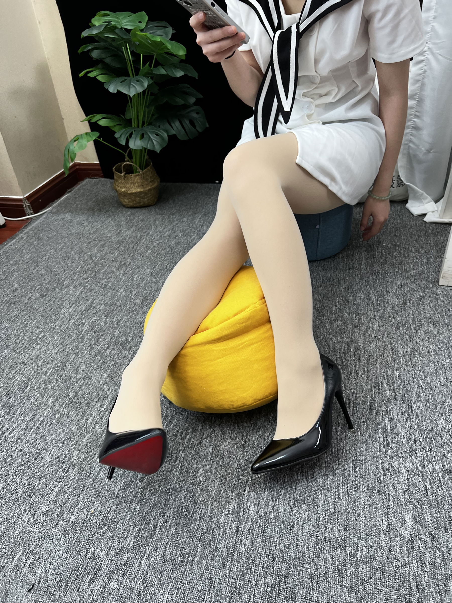 三禾摄影 No.013 海军白裙 高跟/(264P)