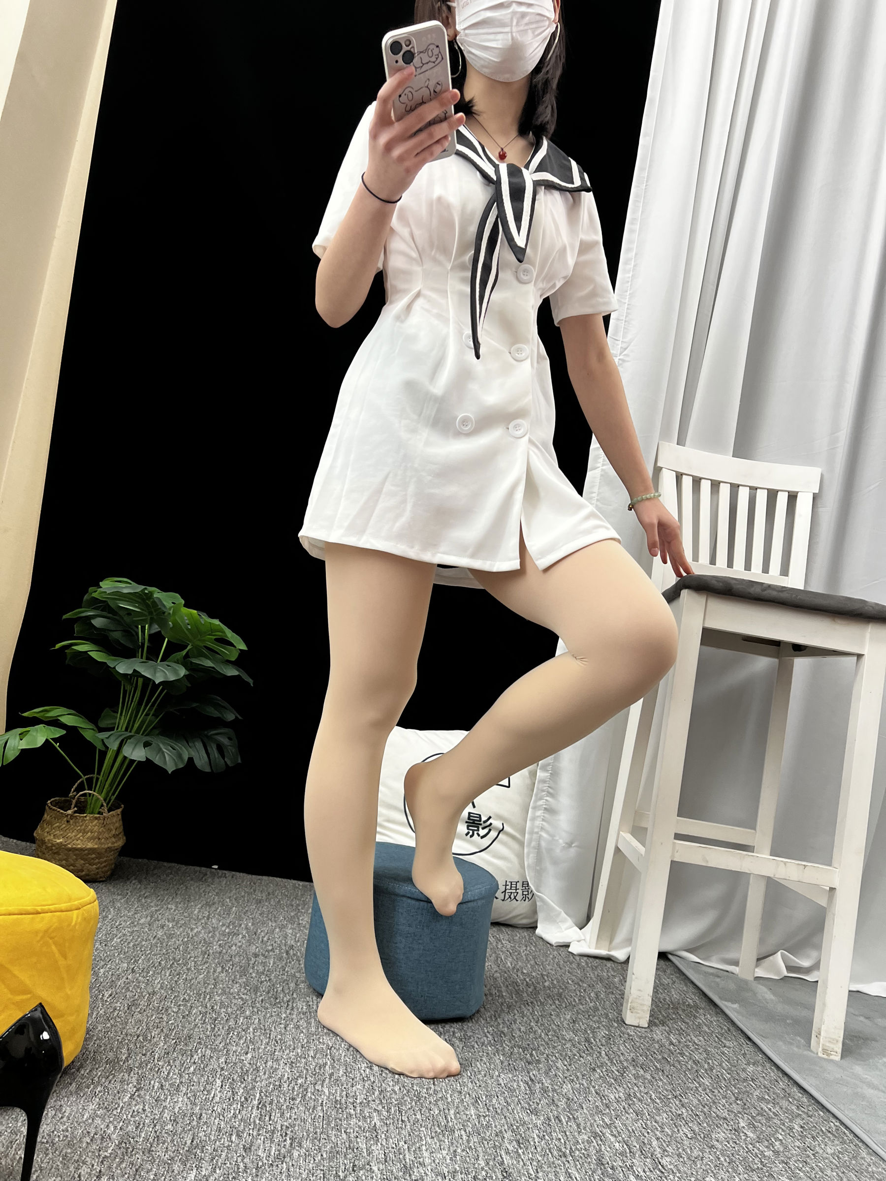 三禾摄影 No.013 海军白裙 高跟/(264P)