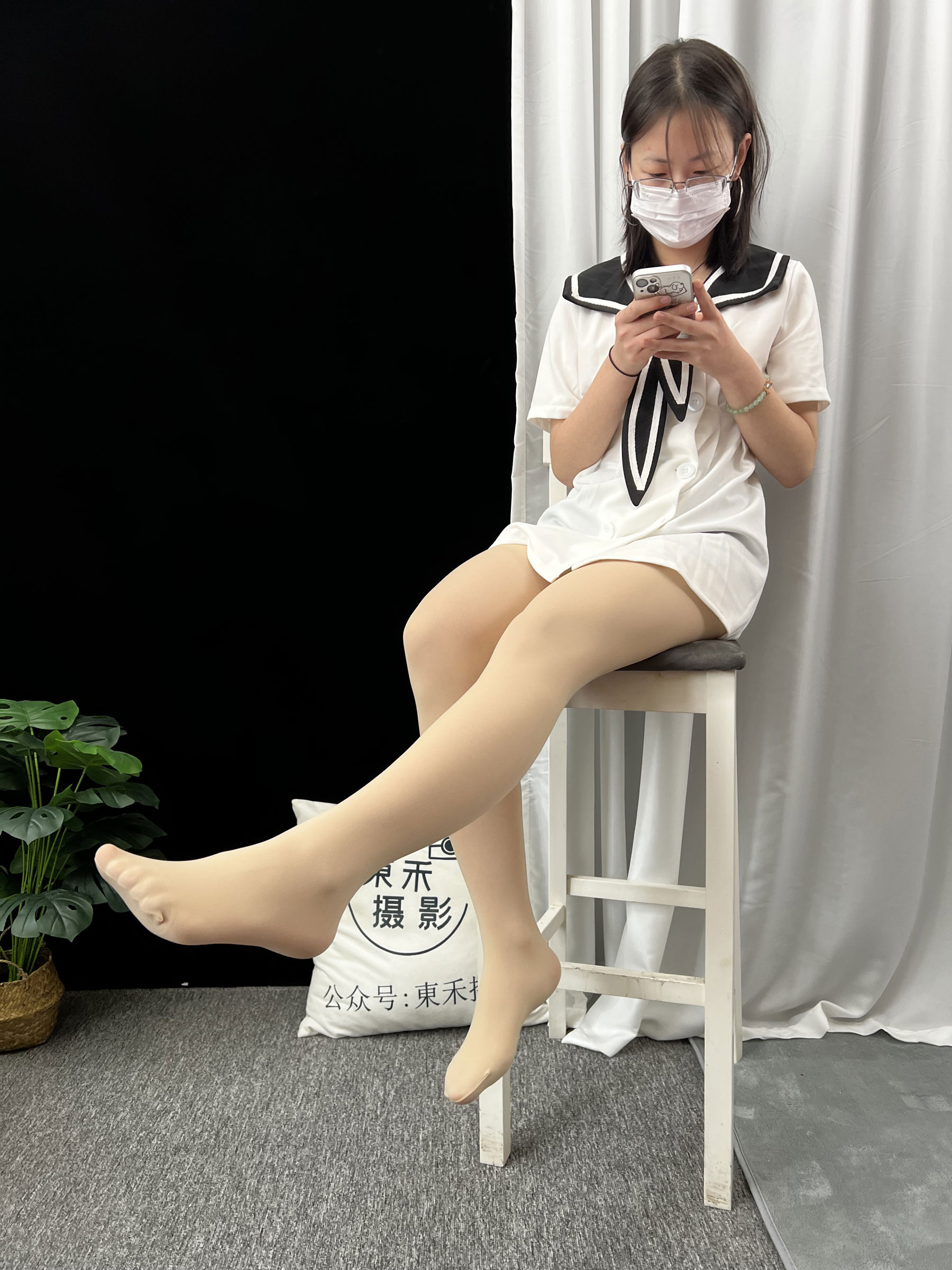 三禾摄影 No.013 海军白裙 高跟/(264P)