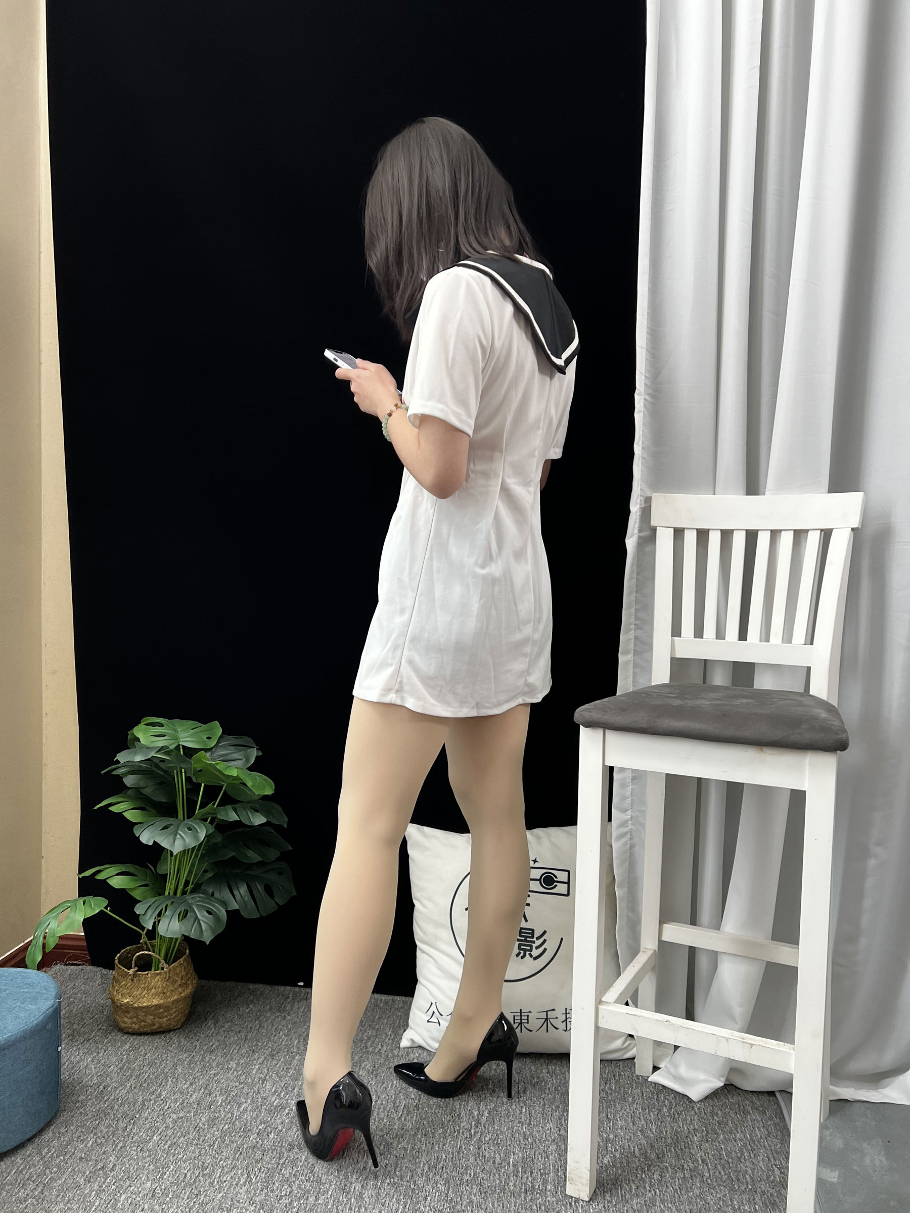 三禾摄影 No.013 海军白裙 高跟/(264P)