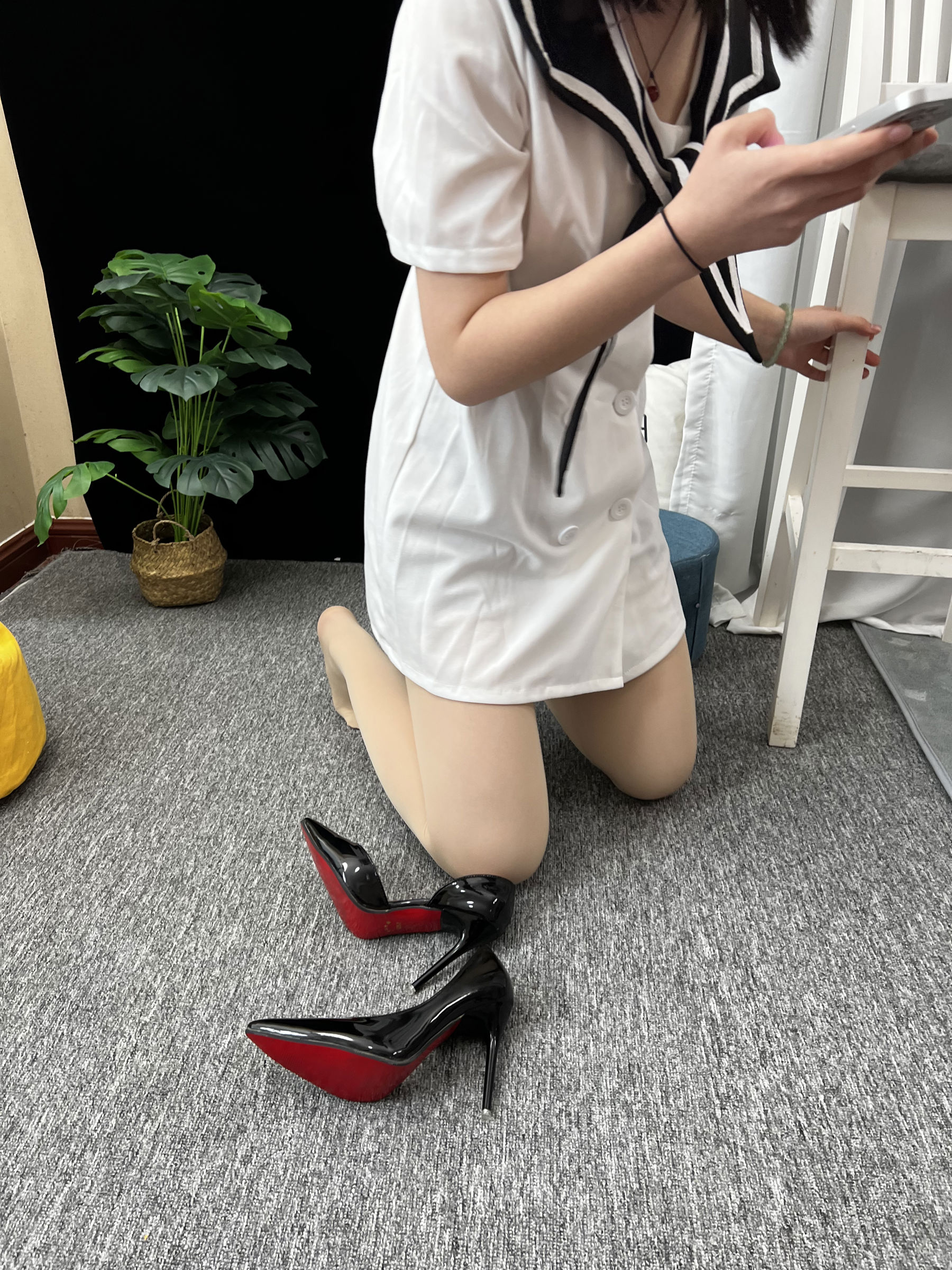 三禾摄影 No.013 海军白裙 高跟/(264P)