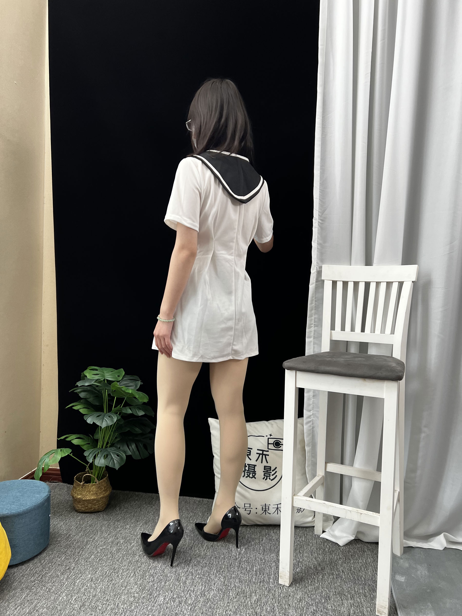 三禾摄影 No.013 海军白裙 高跟/(264P)