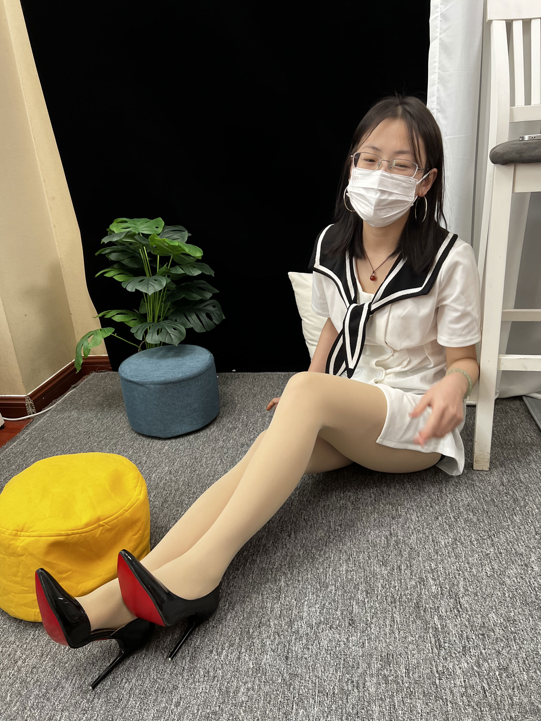 三禾摄影 No.013 海军白裙 高跟/(264P)