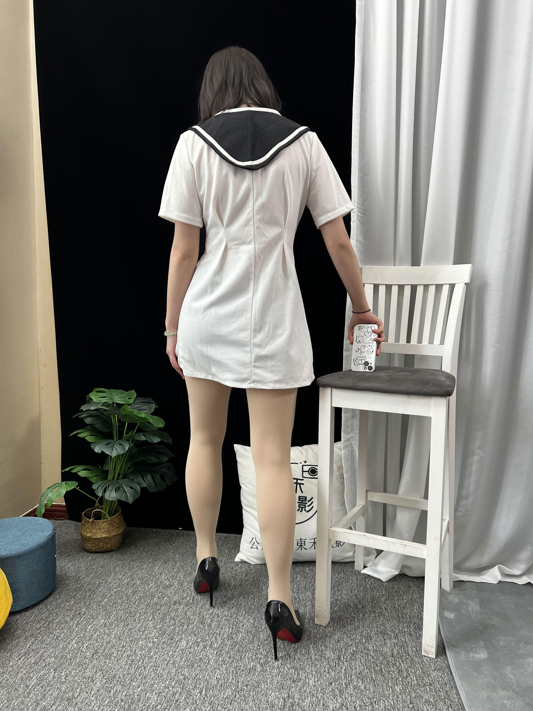 三禾摄影 No.013 海军白裙 高跟/(264P)