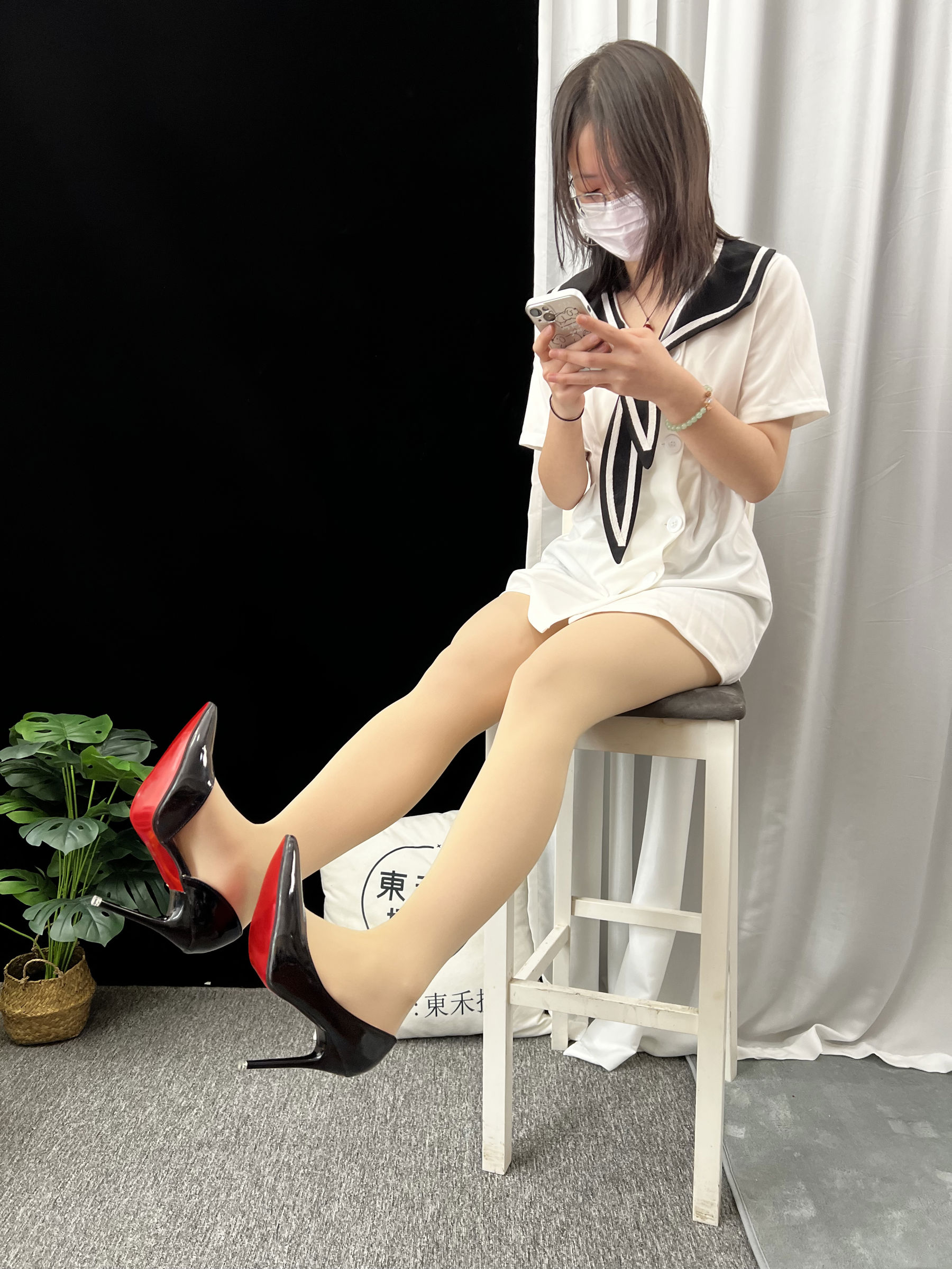 三禾摄影 No.013 海军白裙 高跟/(264P)