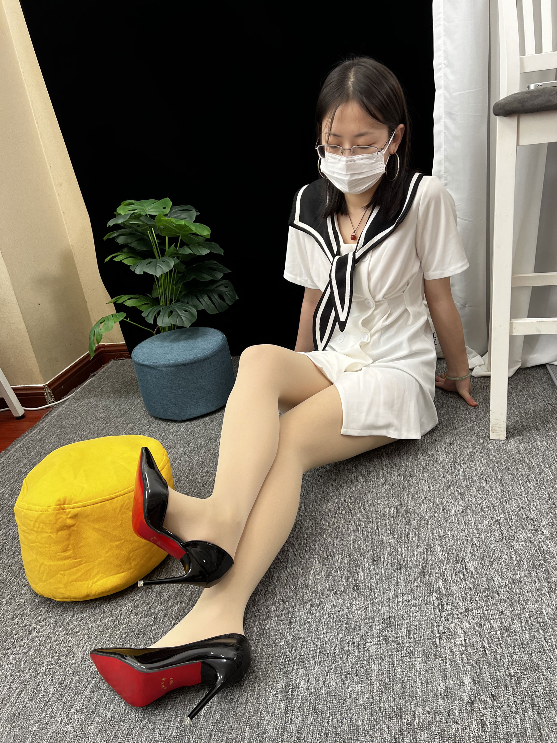 三禾摄影 No.013 海军白裙 高跟/(264P)