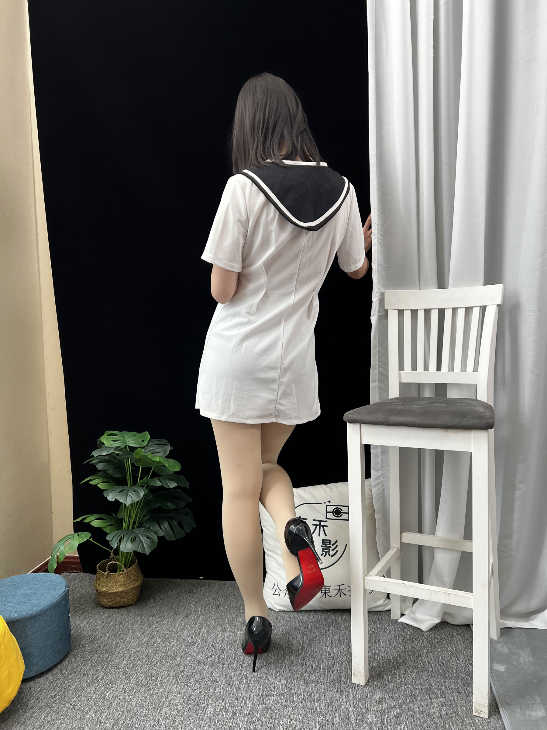 三禾摄影 No.013 海军白裙 高跟/(264P)