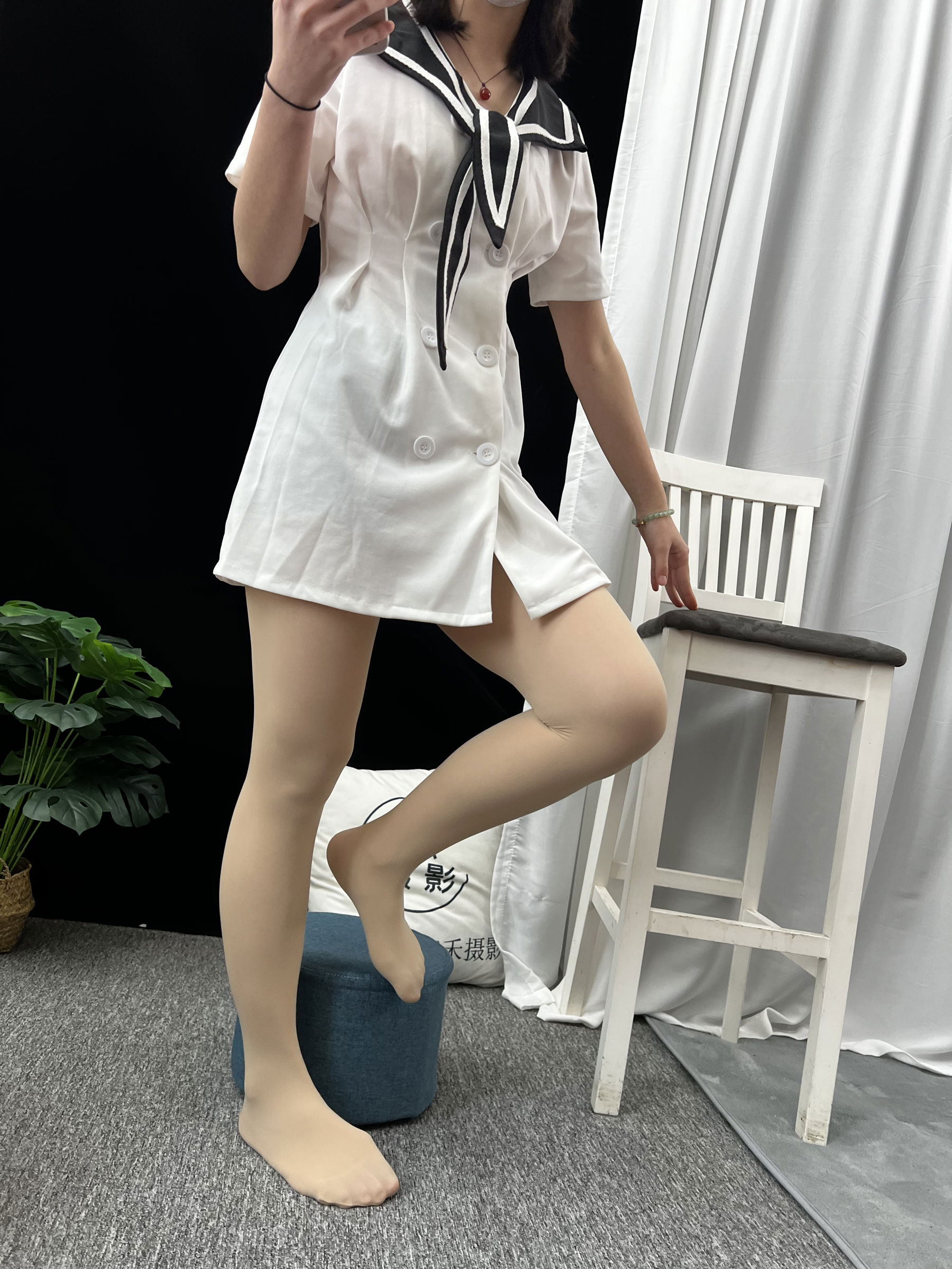 三禾摄影 No.013 海军白裙 高跟/(264P)