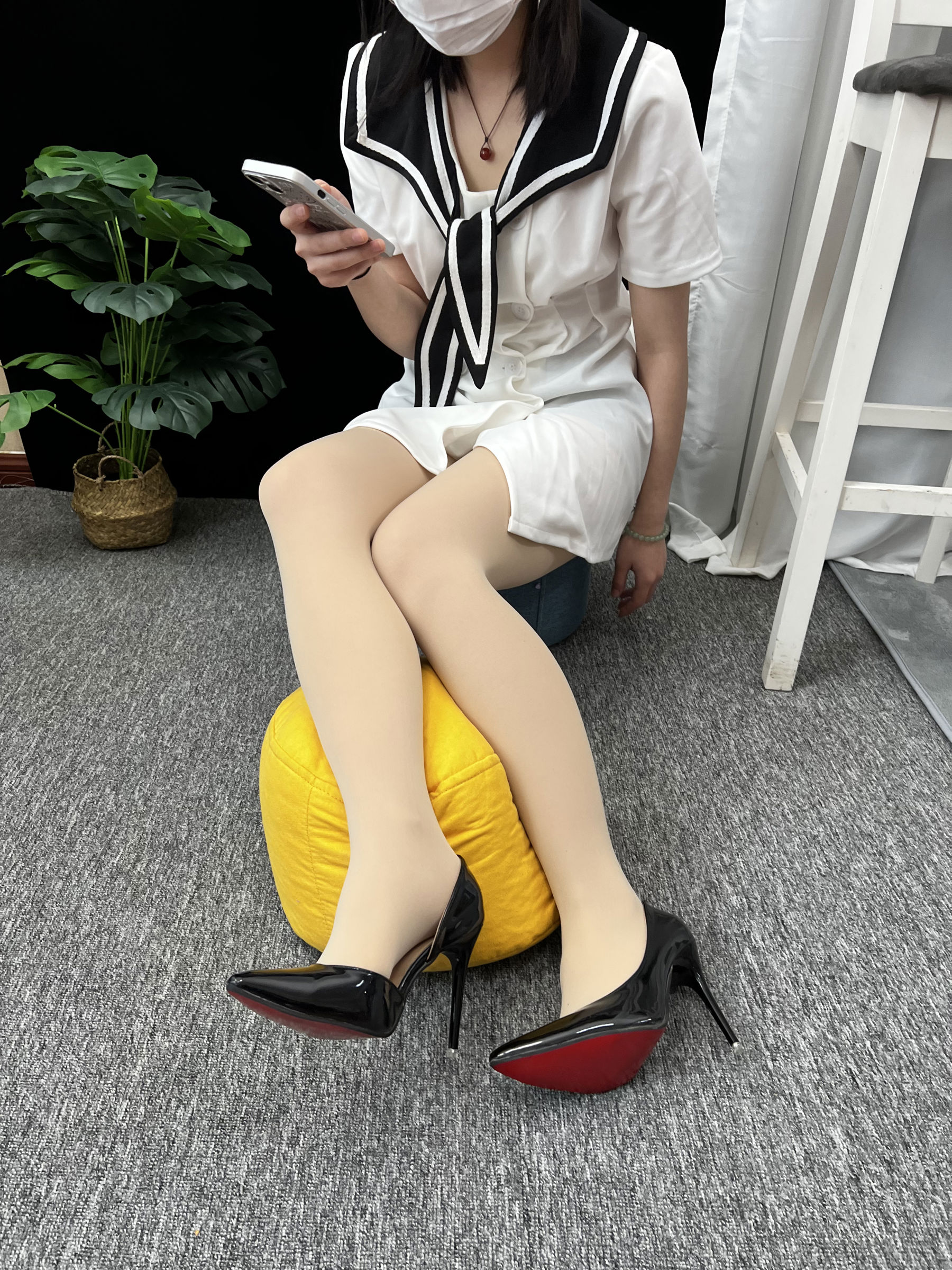 三禾摄影 No.013 海军白裙 高跟/(264P)