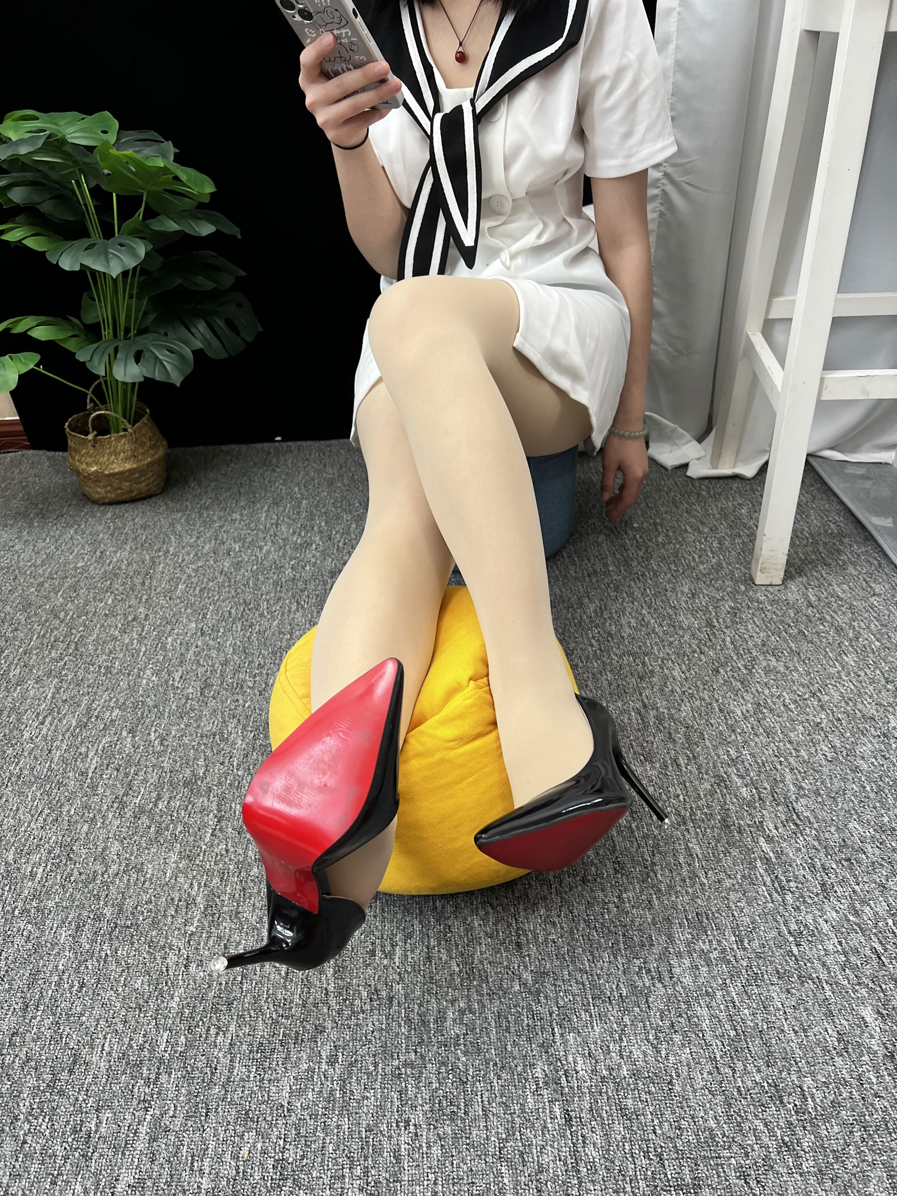 三禾摄影 No.013 海军白裙 高跟/(264P)