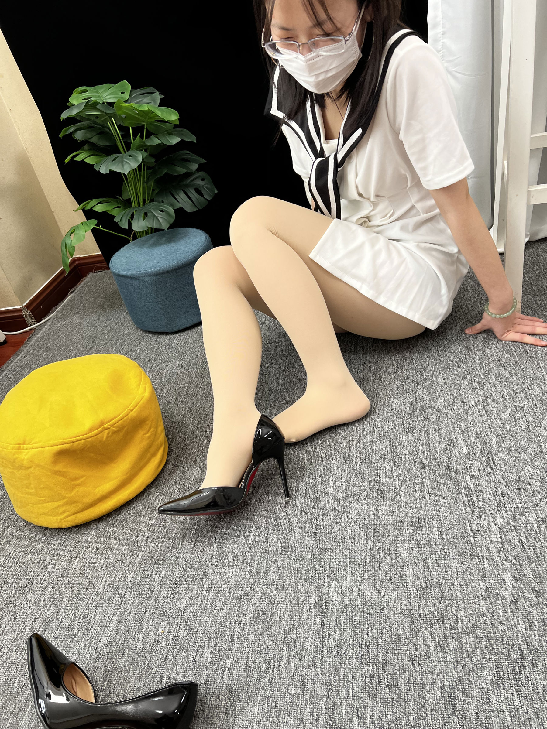 三禾摄影 No.013 海军白裙 高跟/(264P)