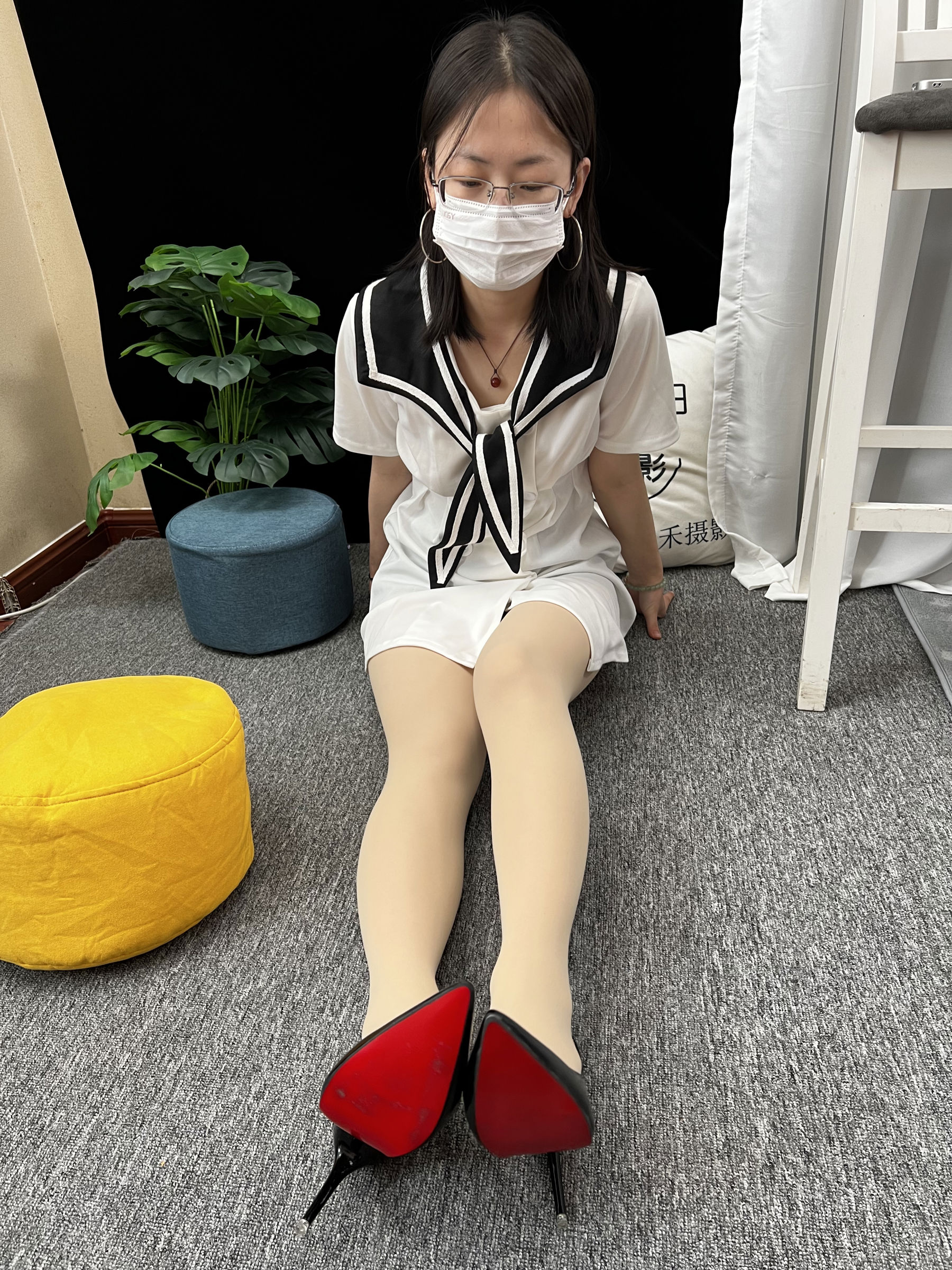 三禾摄影 No.013 海军白裙 高跟/(264P)