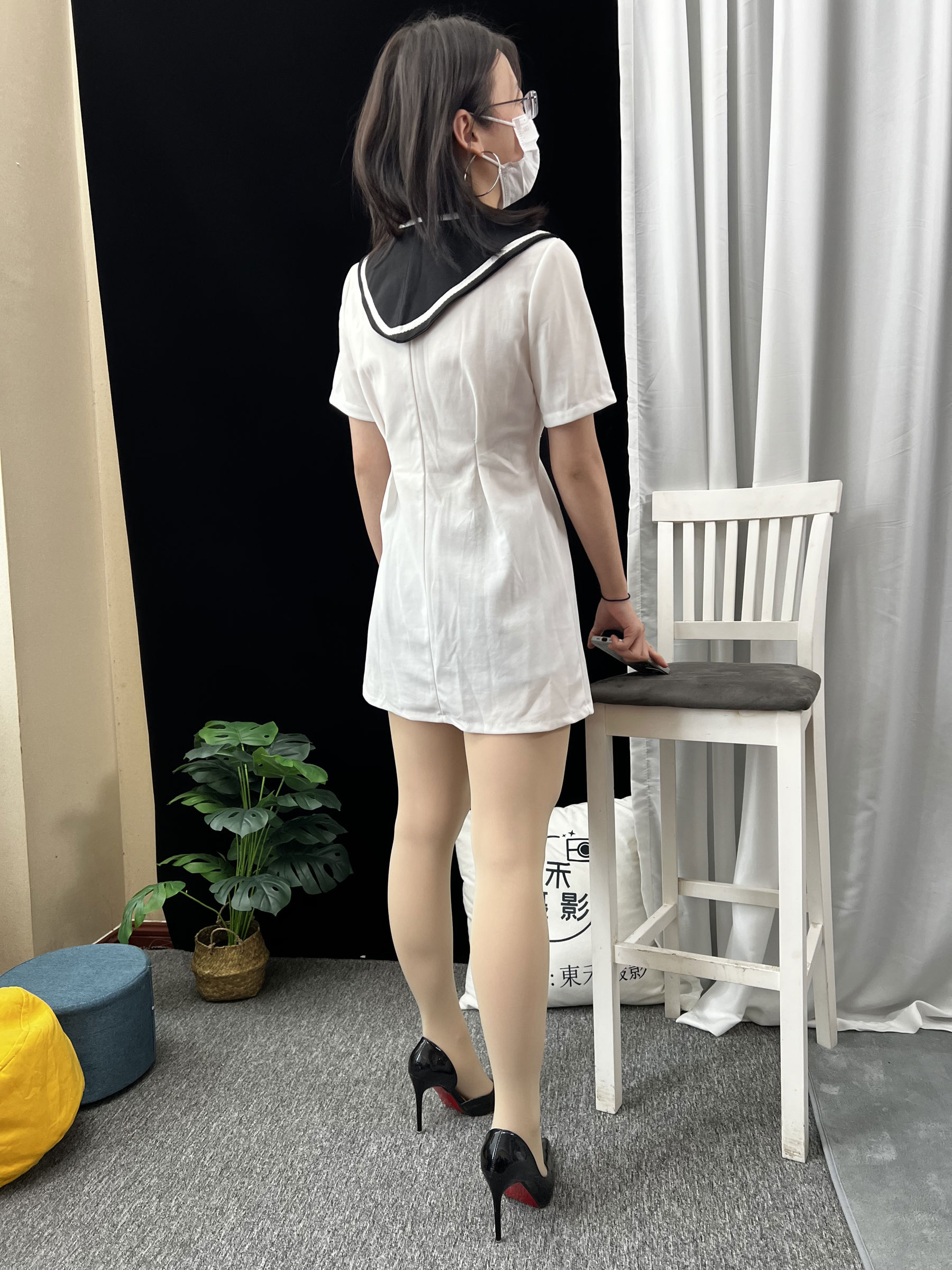 三禾摄影 No.013 海军白裙 高跟/(264P)