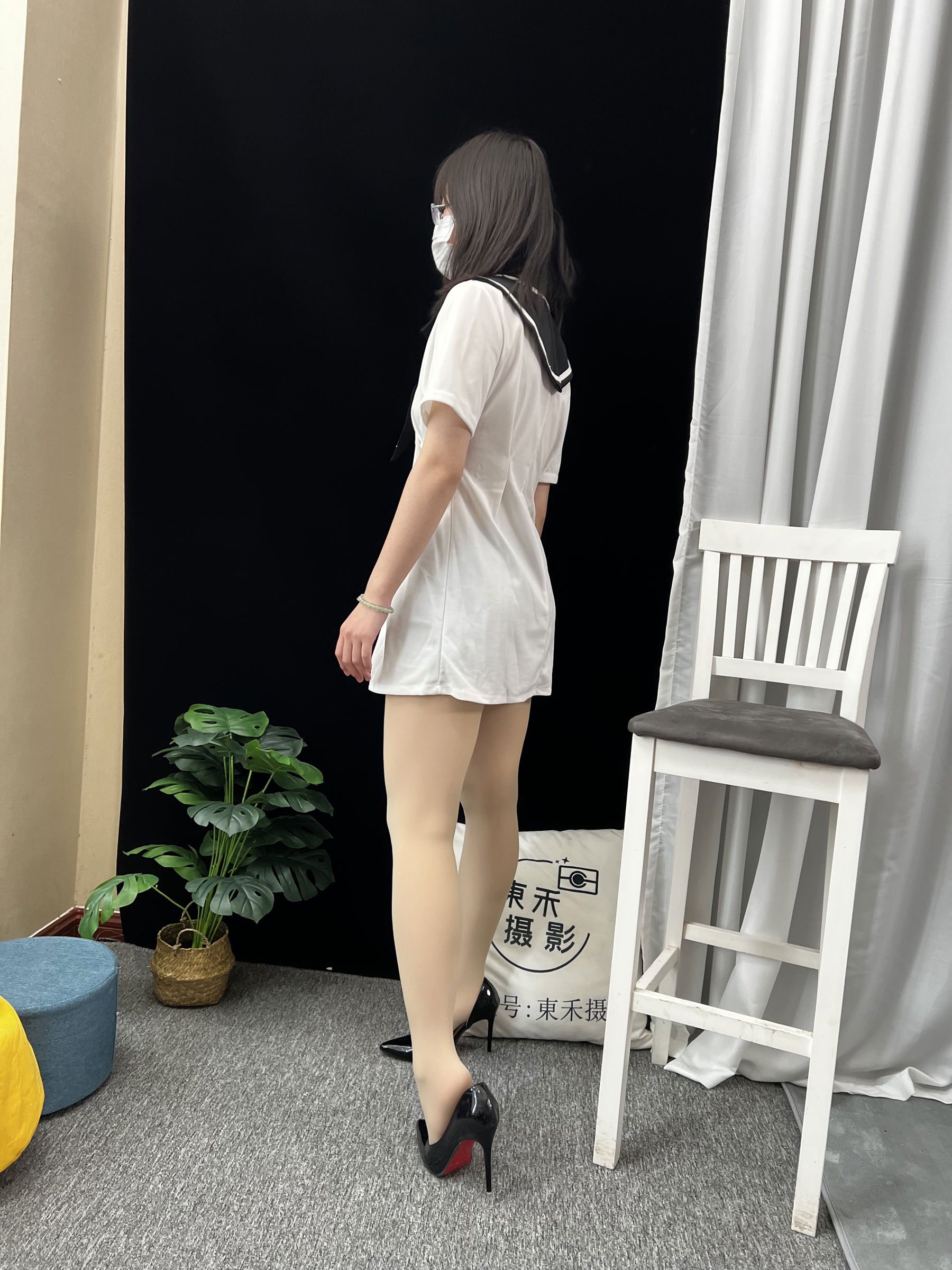 三禾摄影 No.013 海军白裙 高跟/(264P)