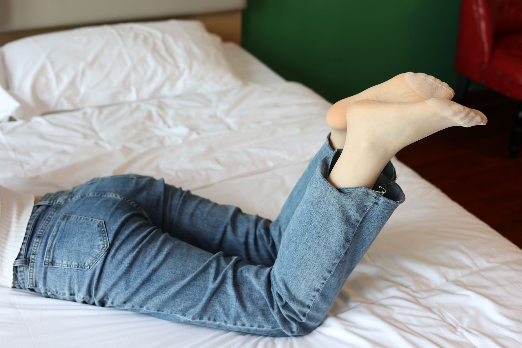 三禾摄影 No.018 牛仔裤 百褶裙 肉丝/(207P)