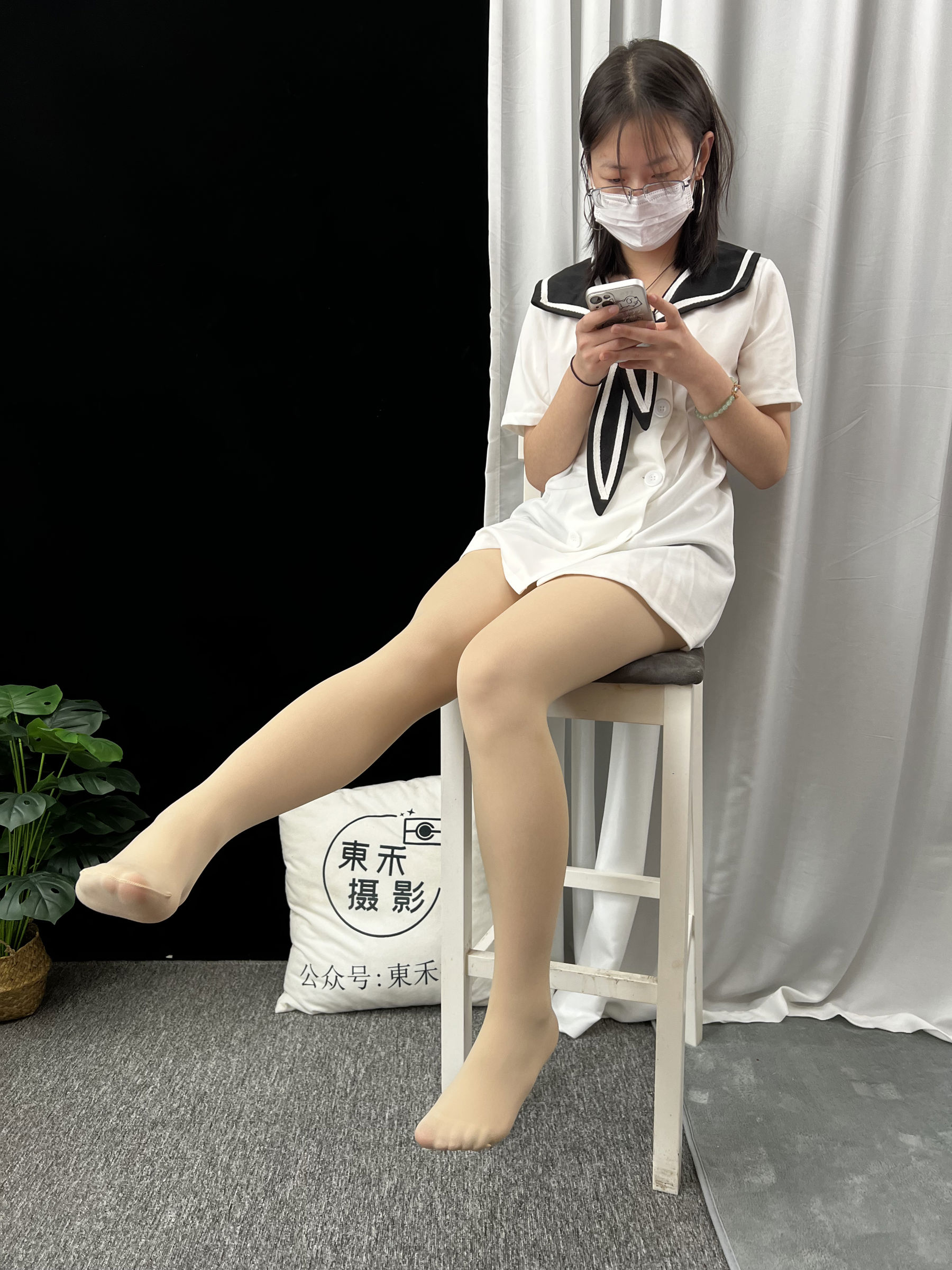 三禾摄影 No.013 海军白裙 高跟/(264P)