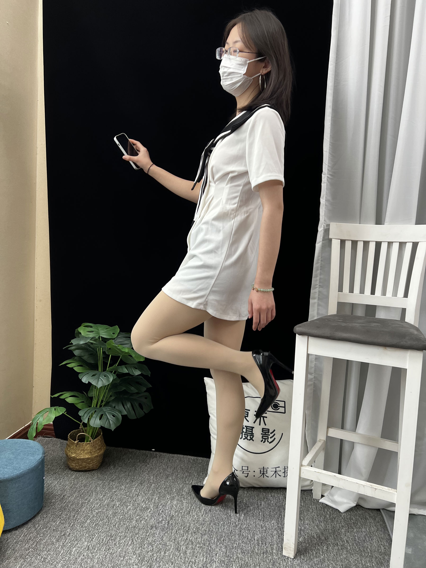 三禾摄影 No.013 海军白裙 高跟/(264P)