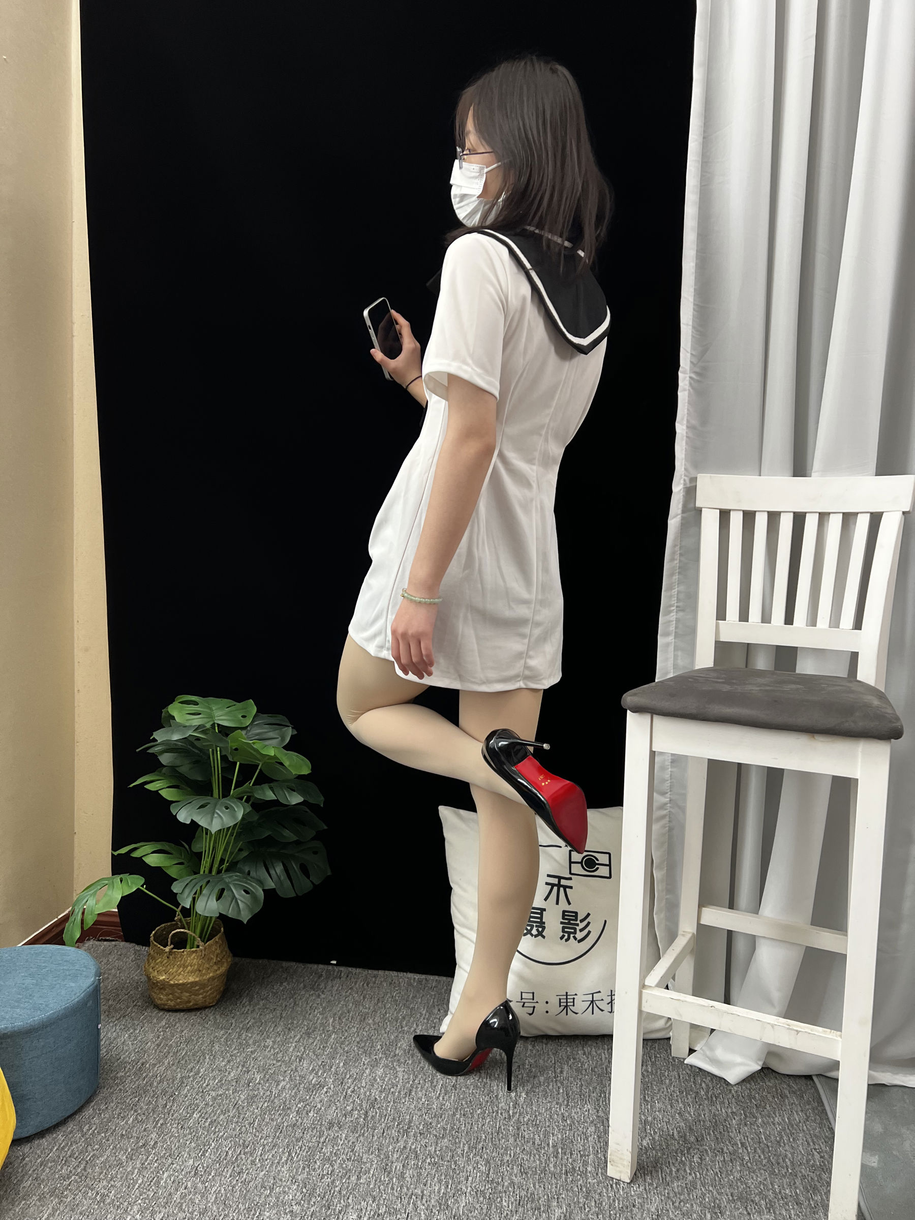 三禾摄影 No.013 海军白裙 高跟/(264P)