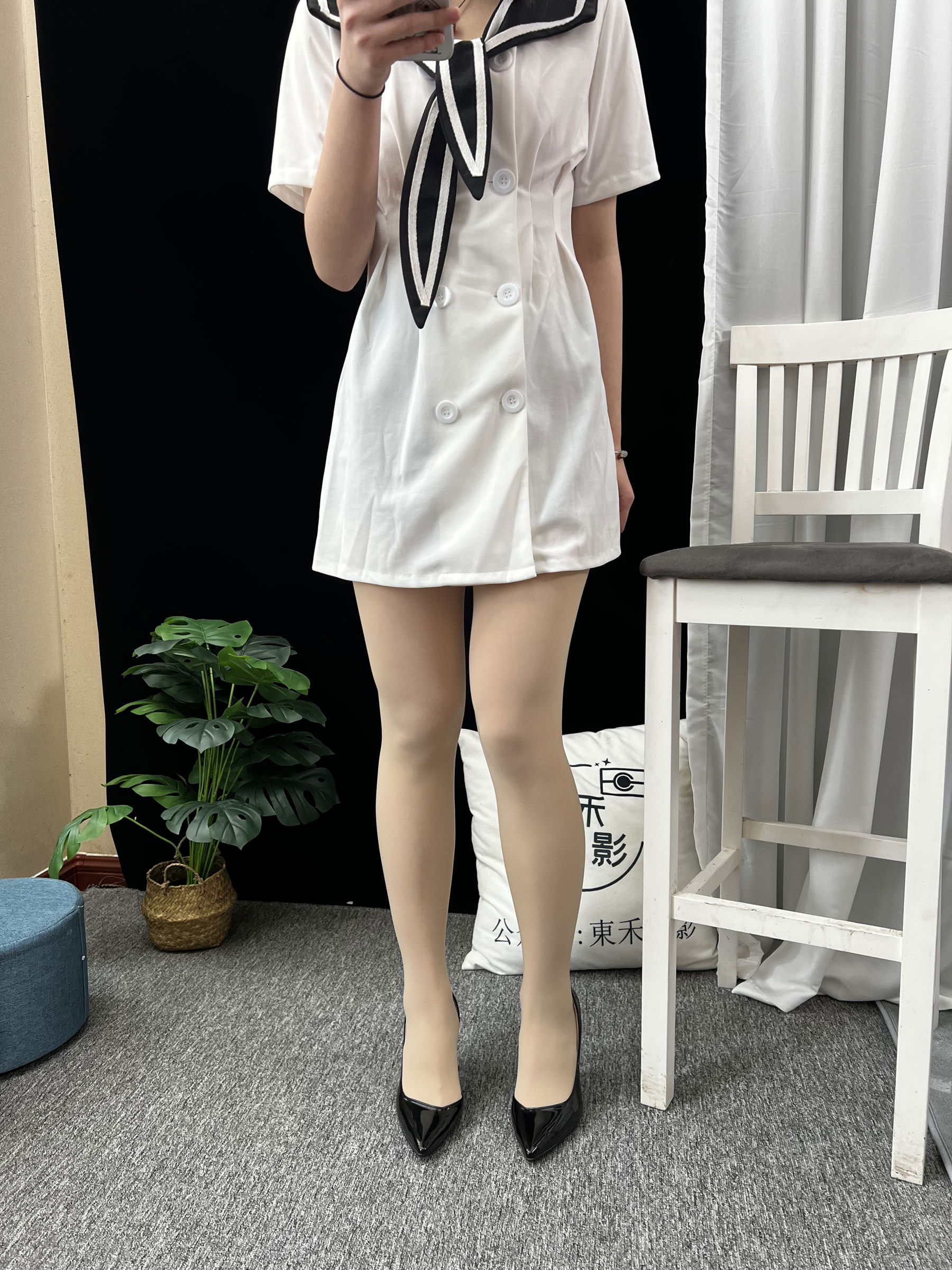 三禾摄影 No.013 海军白裙 高跟/(264P)