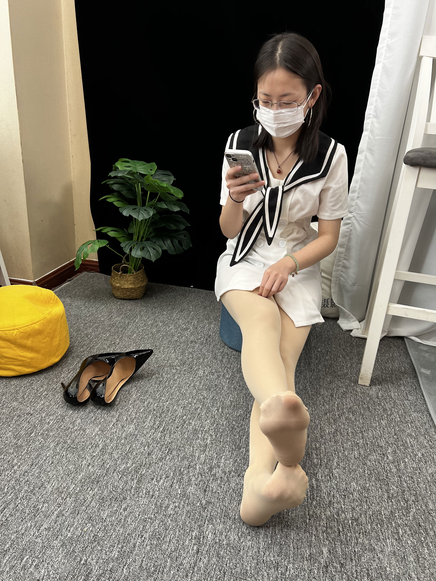 三禾摄影 No.013 海军白裙 高跟/(264P)