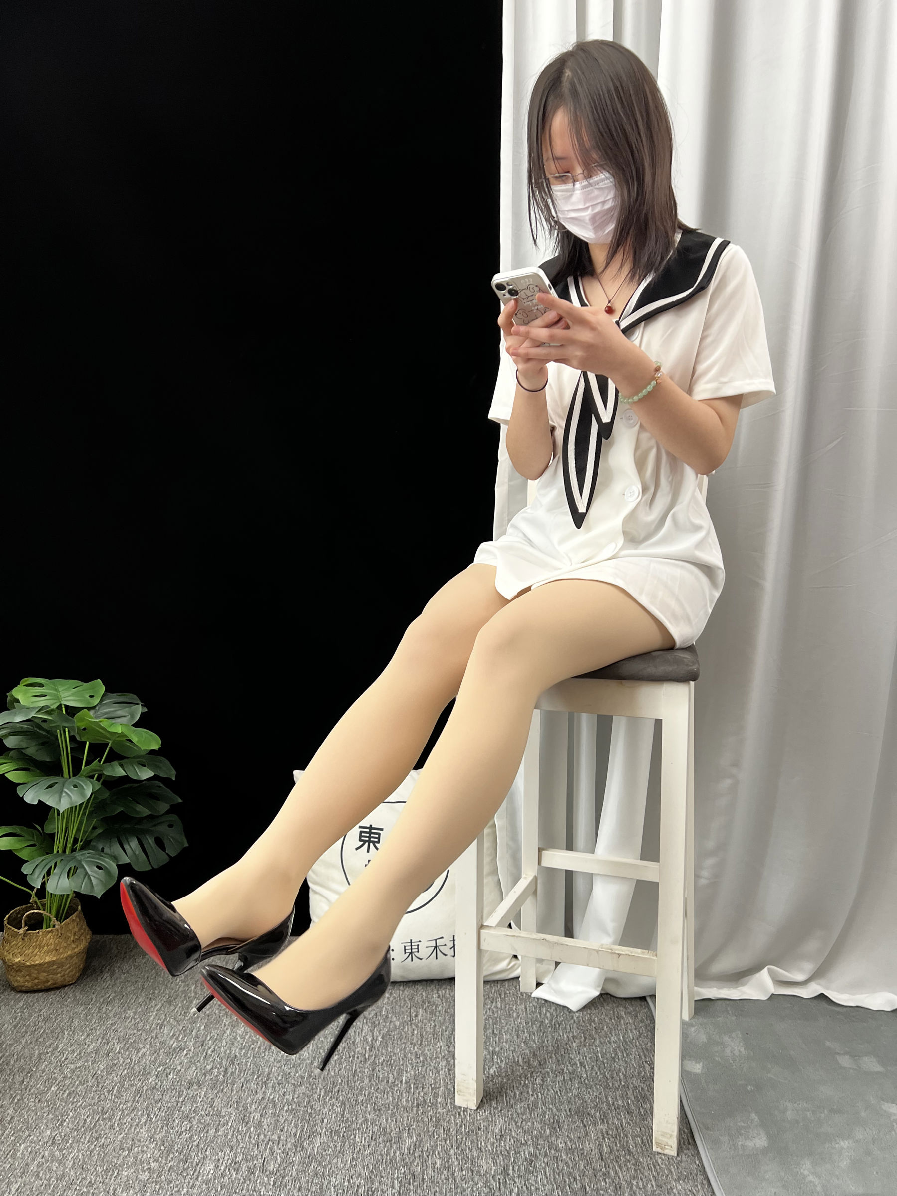 三禾摄影 No.013 海军白裙 高跟/(264P)